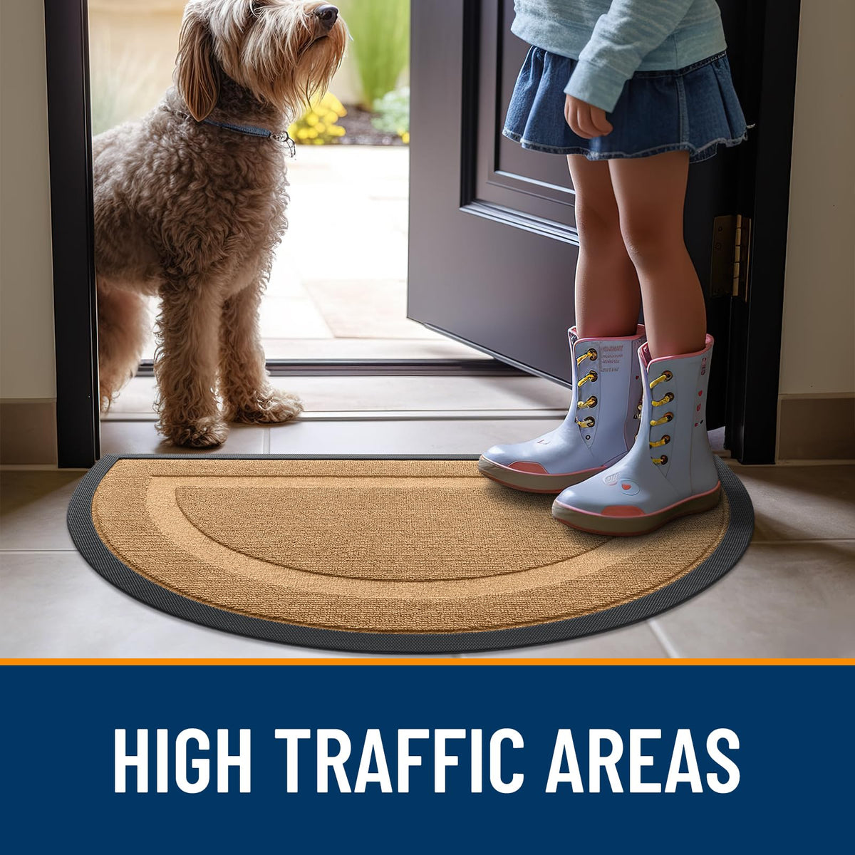 Half Circle Front Door Mat Outside 47x23 All