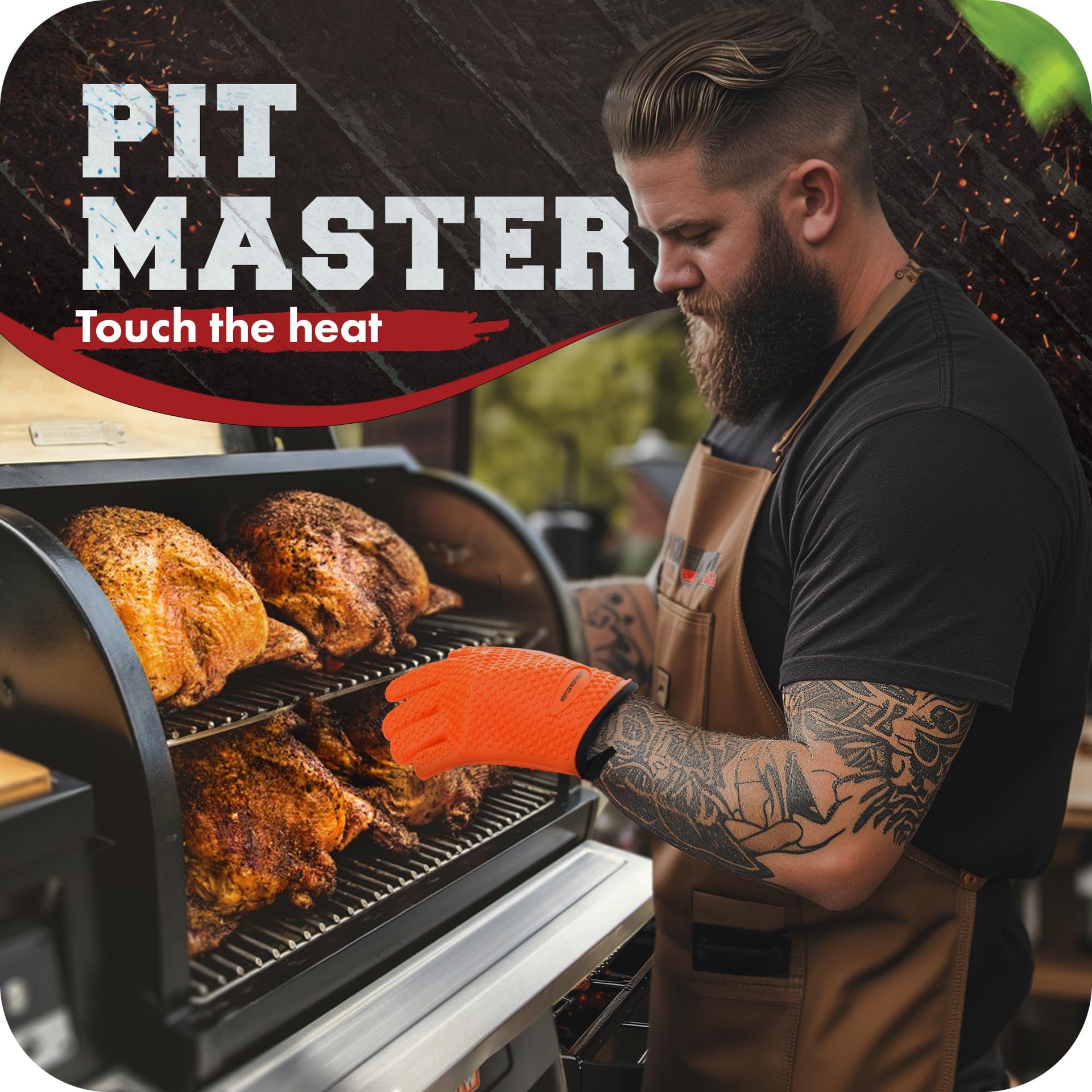 XL Silicone Smoker Oven Gloves (2 Count)