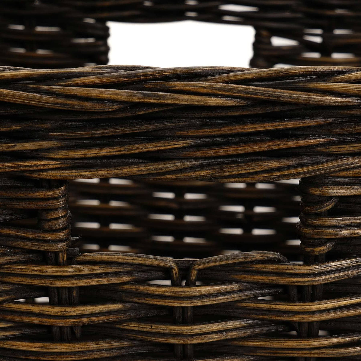 Tall Rectangular Wicker Storage Basket