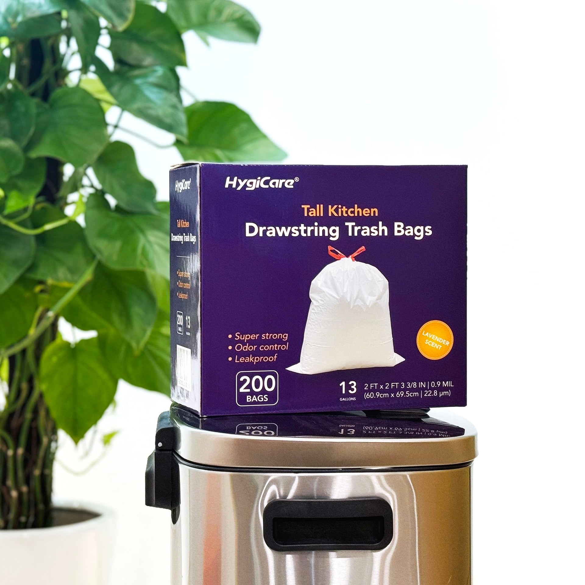 13 Gallon Tall Kitchen Trash Bags (200 Count)