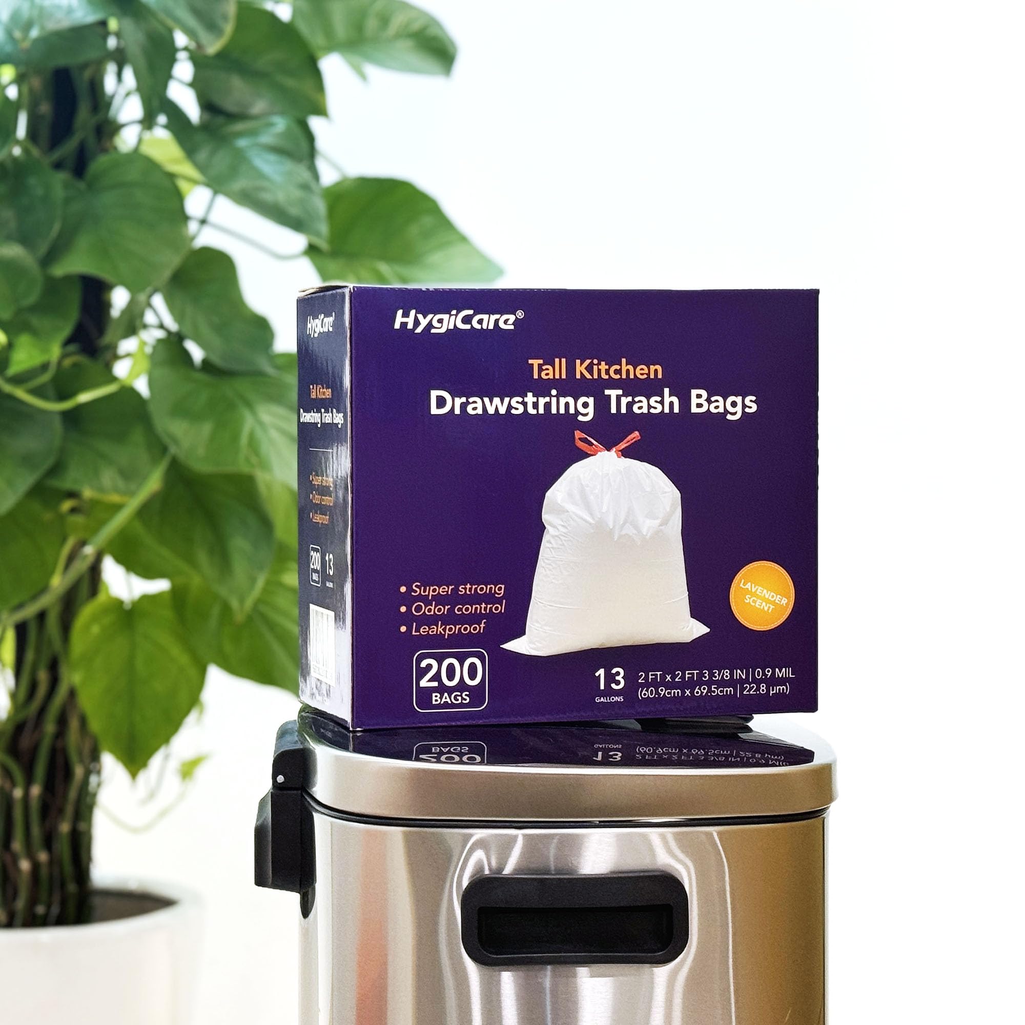 13 Gallon Tall Kitchen Trash Bags (200 Count)