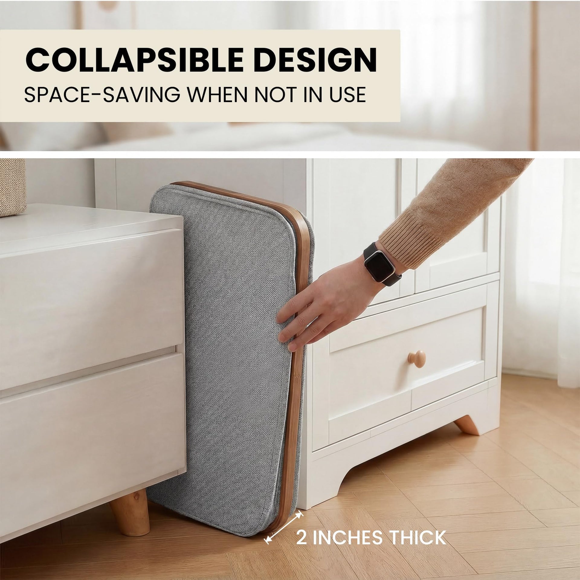 Slim Laundry Basket with Lid