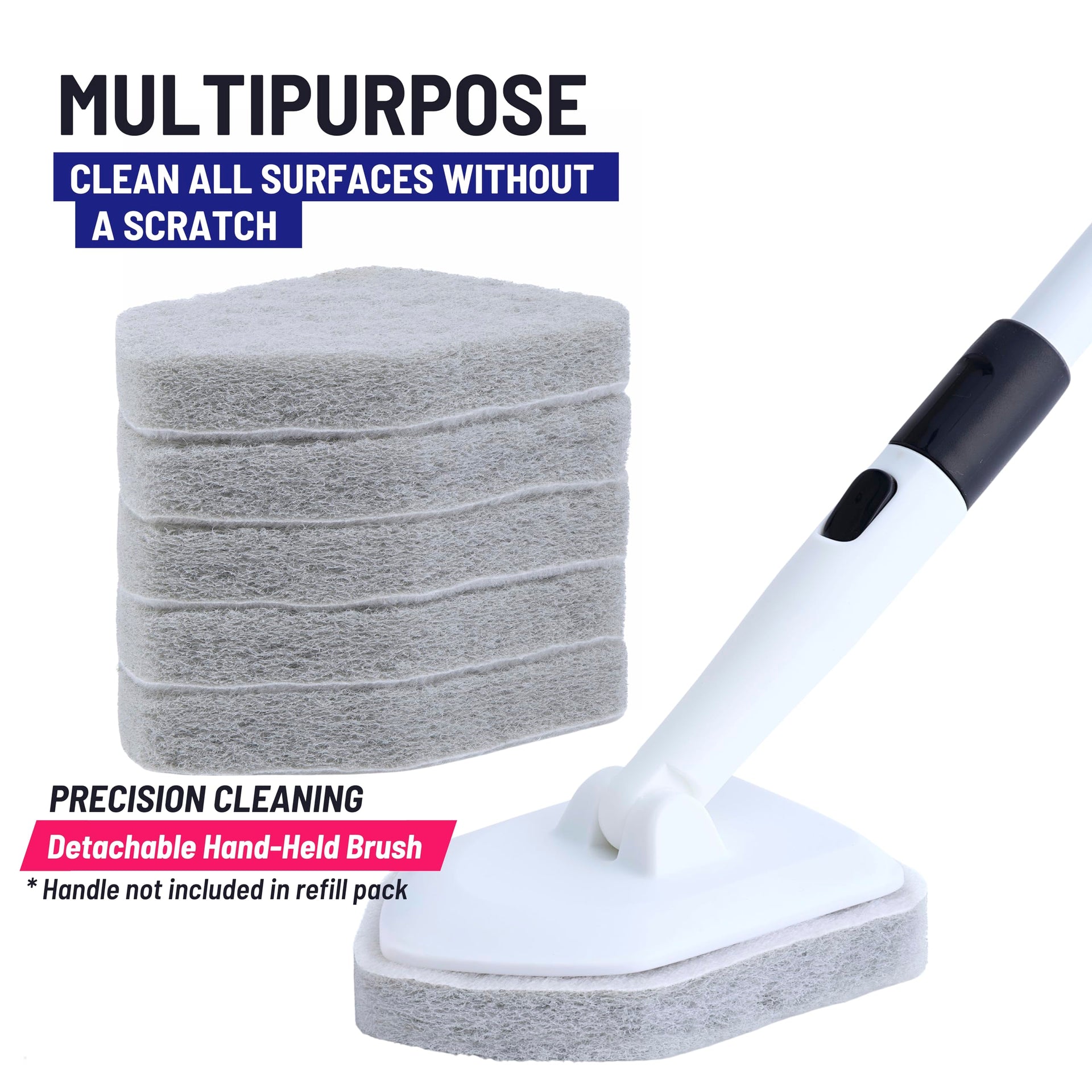 Scrubber Sponge Refill for 3 in 1 Moku Home Shower Scrubber (5 Count)