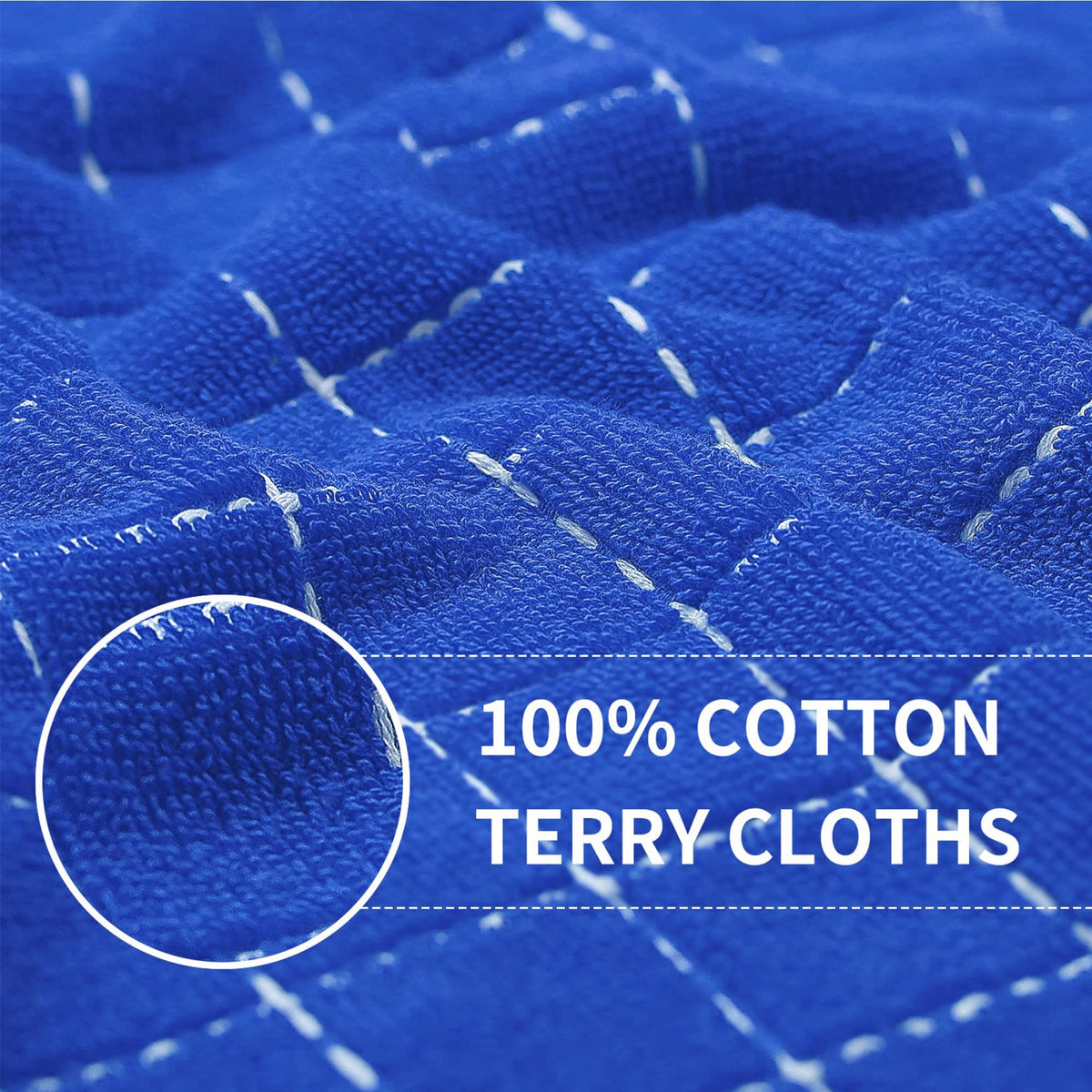 100% Cotton Terry Kitchen Towels (8 Count)