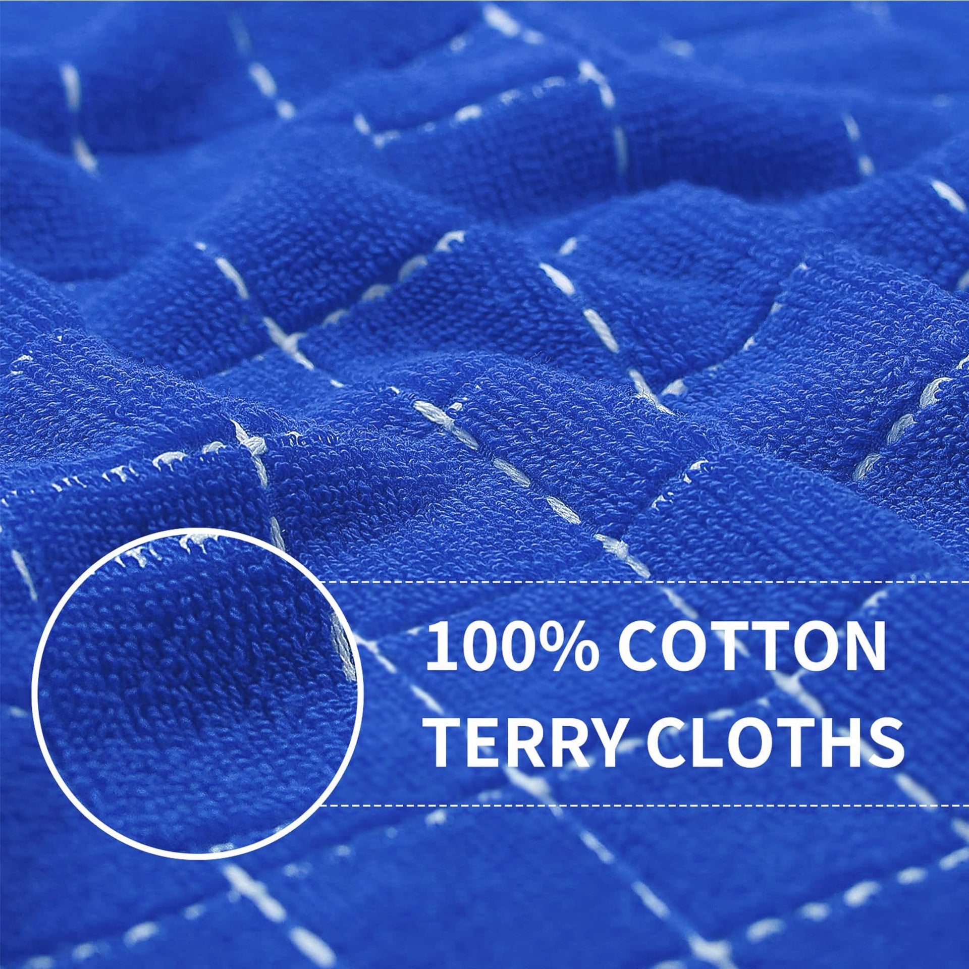 100% Cotton Terry Kitchen Towels (6 Count)