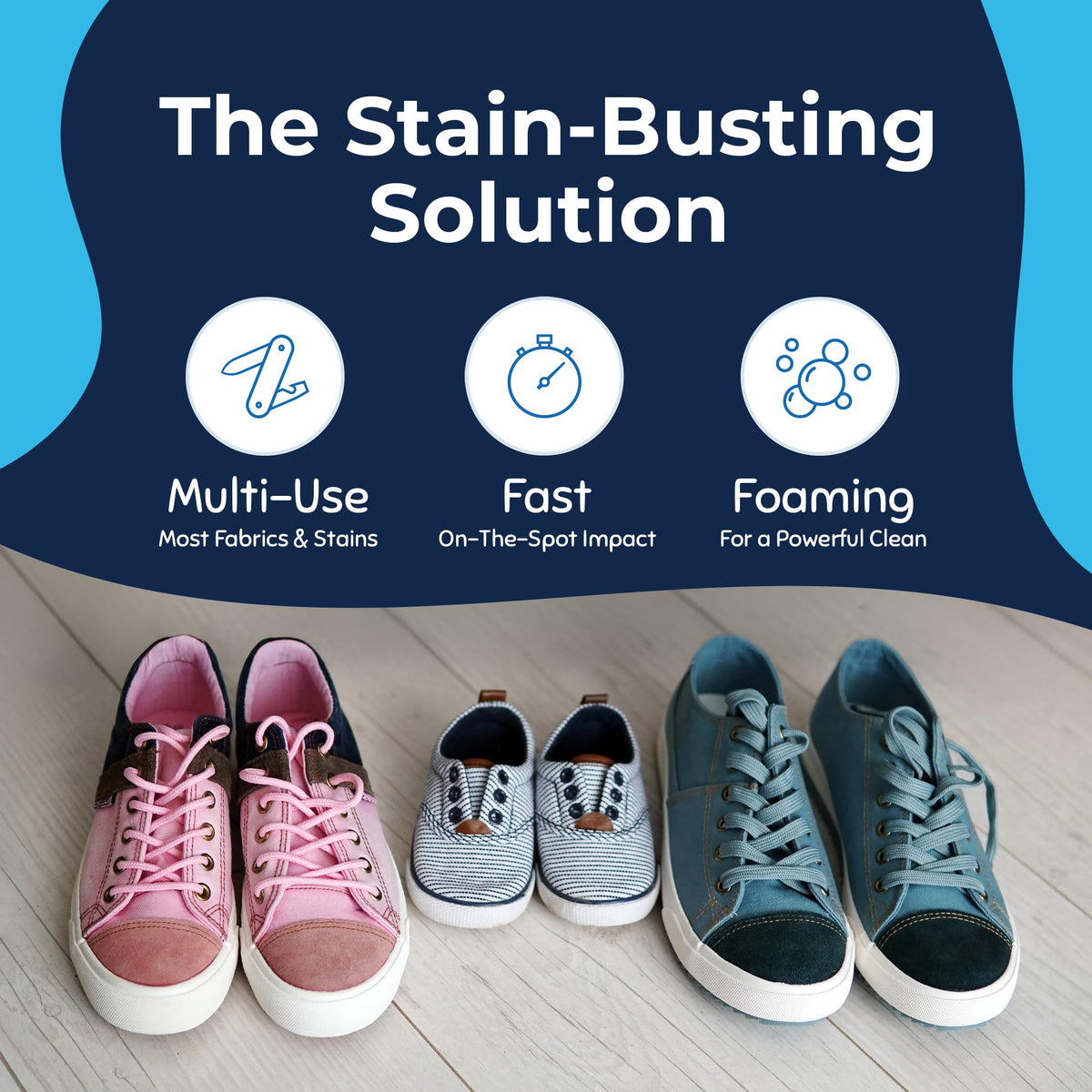 Stain Treater & Messy Steppers Shoe Cleaner Stain Remover Duo (8 Fl Oz)