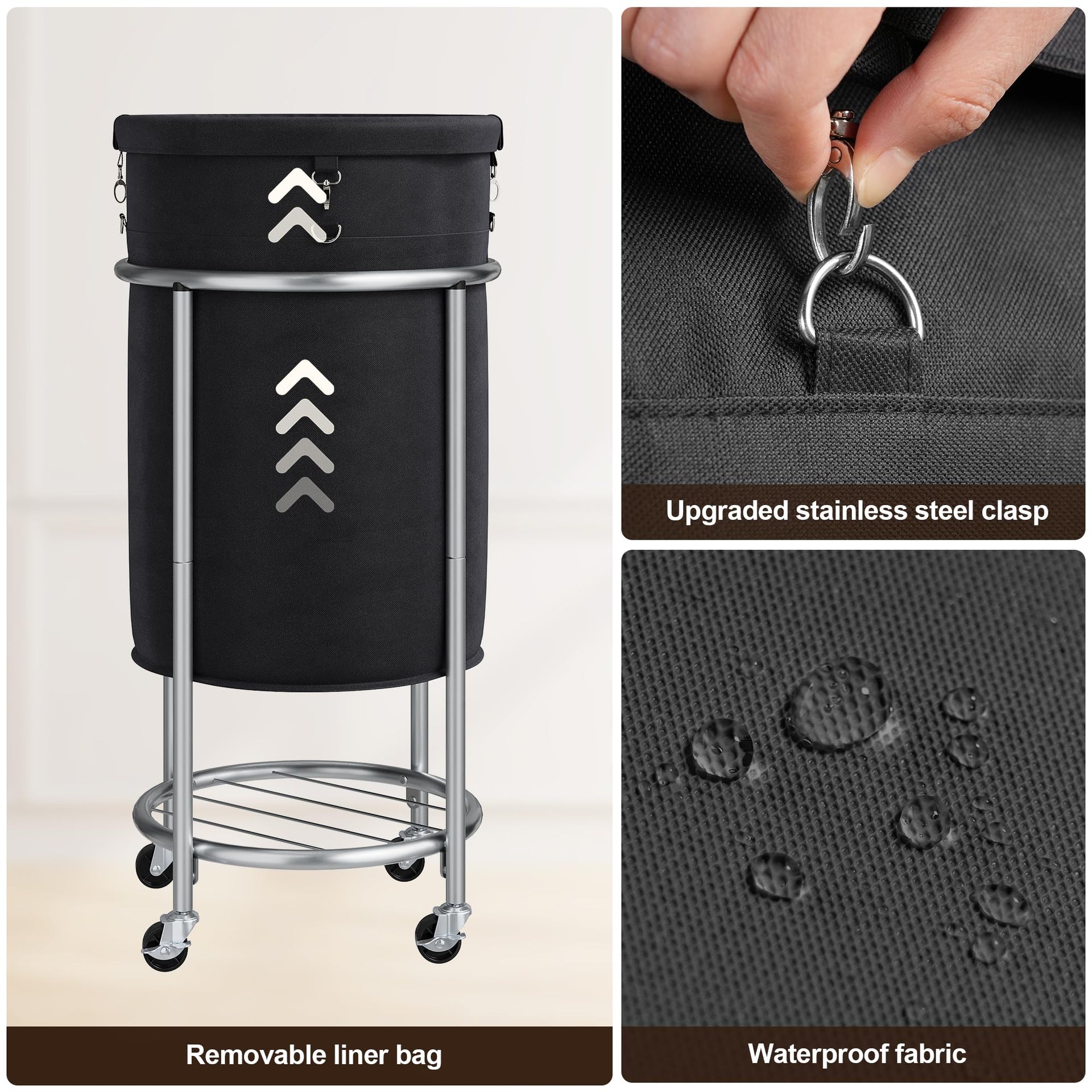 Laundry Basket with Wheels