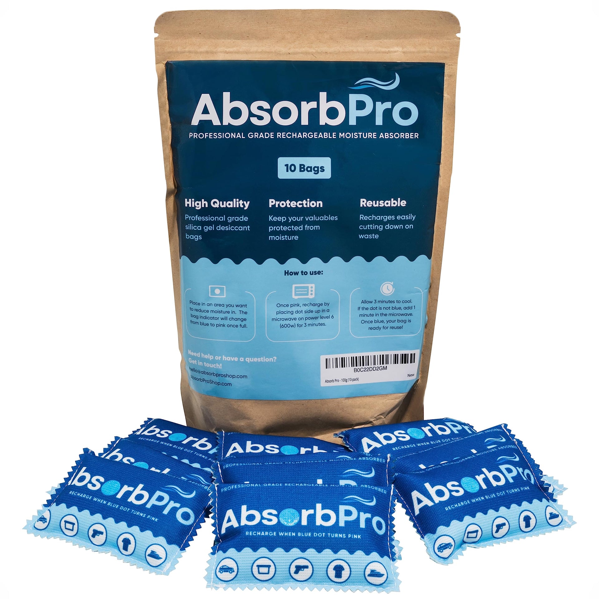 Rechargeable Dehumidifier Bags 10 (10 Count)