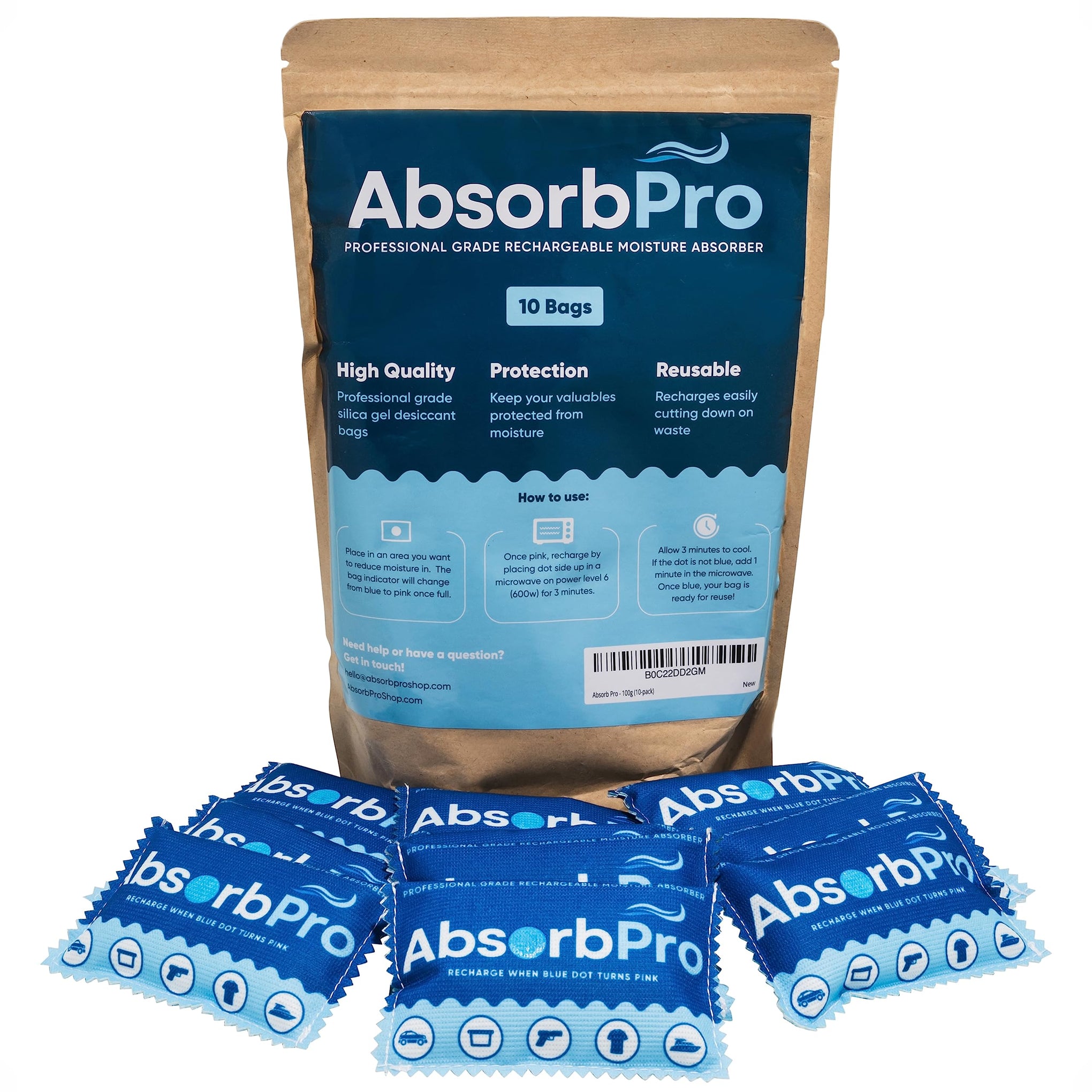 Rechargeable Dehumidifier Bags 10 (10 Count)
