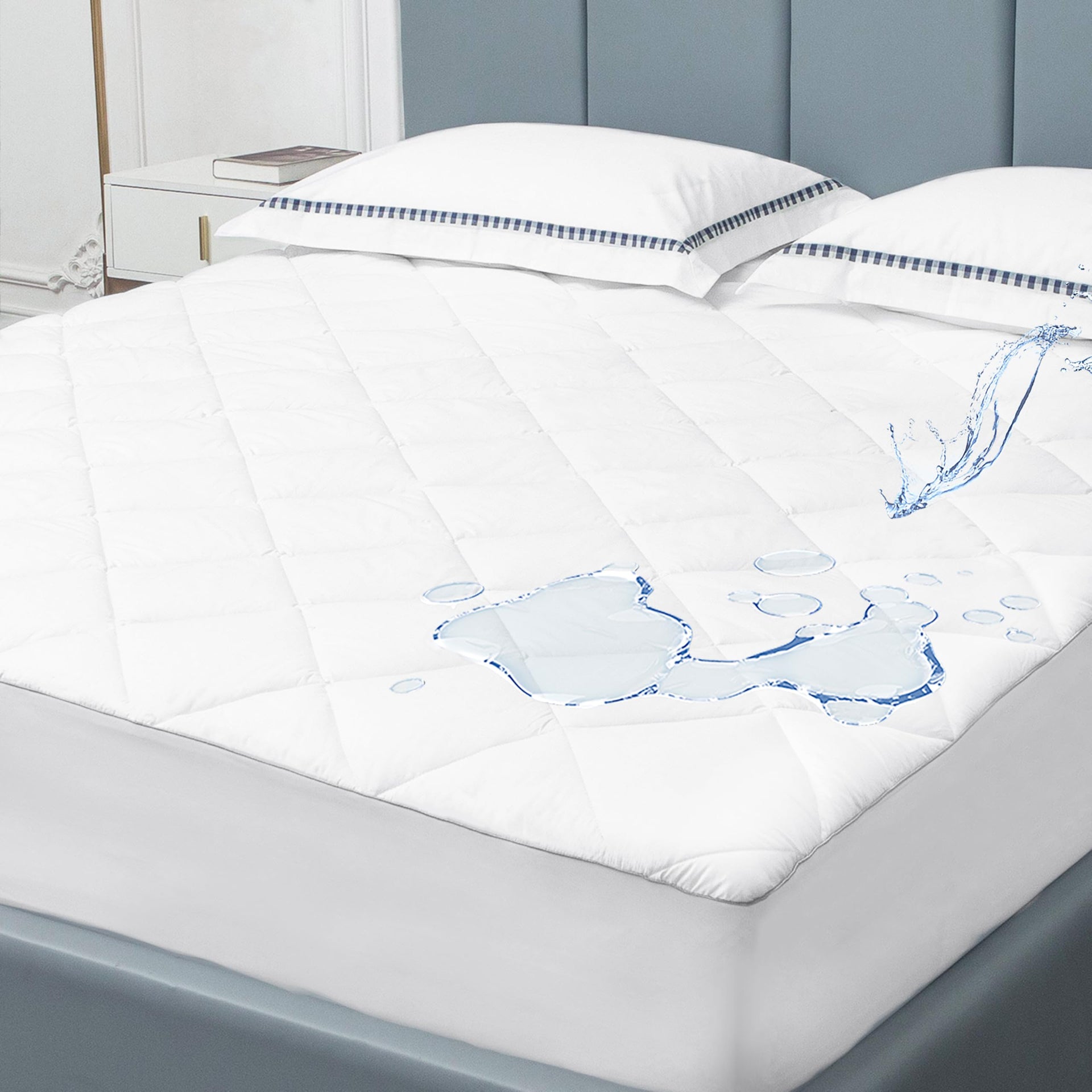 Twin Mattress Pad Protector Waterproof for College Dorm