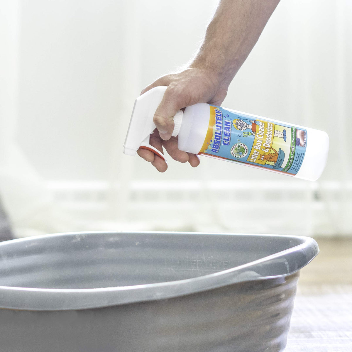 Litter Box Cleaner and Odor Eliminator (16 Fl Oz)