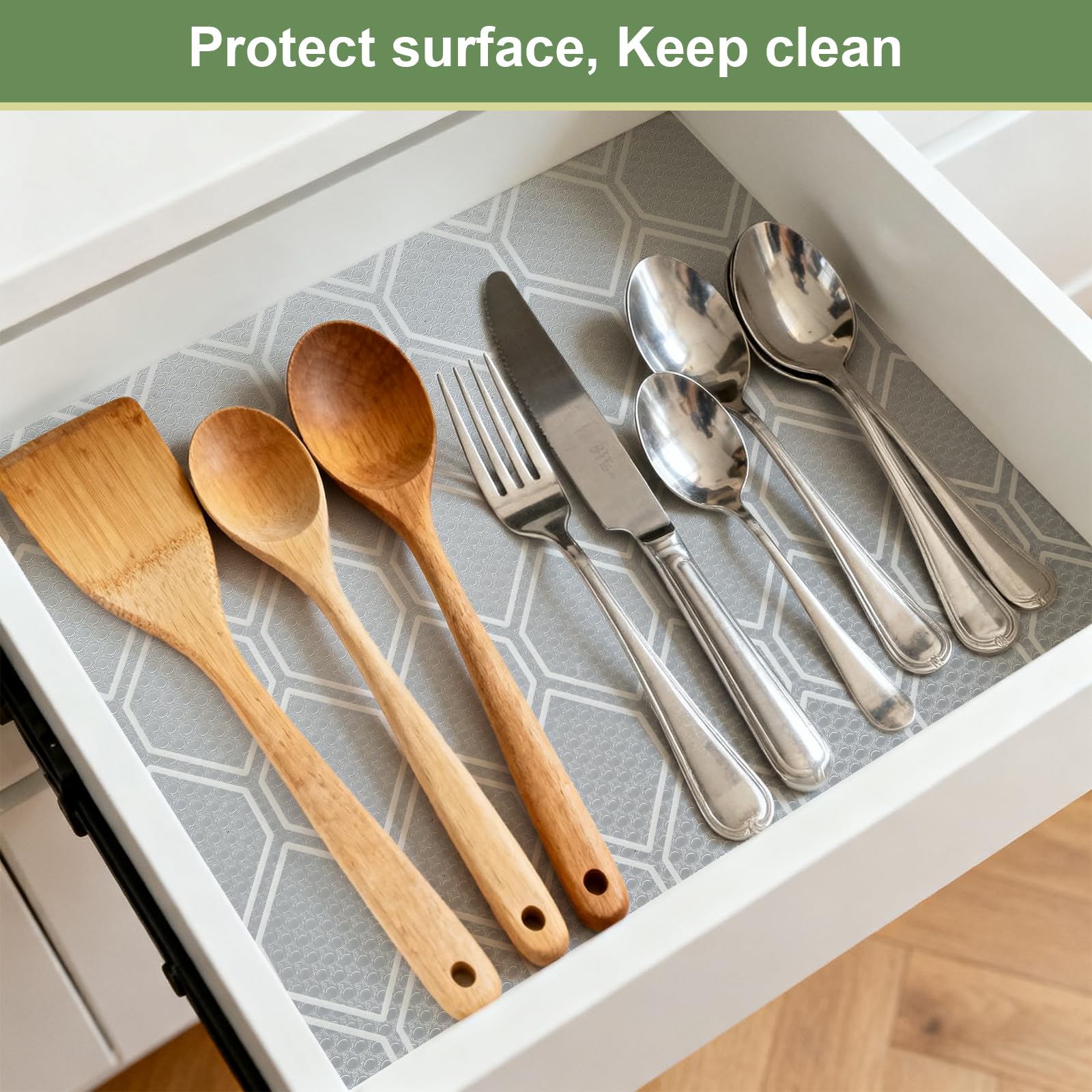 Shelf Liner Refrigerator Drawer Liners for Kitchen Cabinets