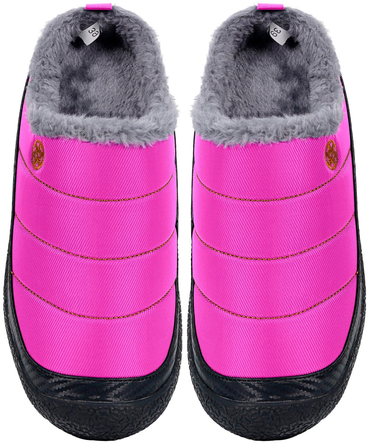 Womens Mens House Slippers Outdoor Winter Shoes Purple