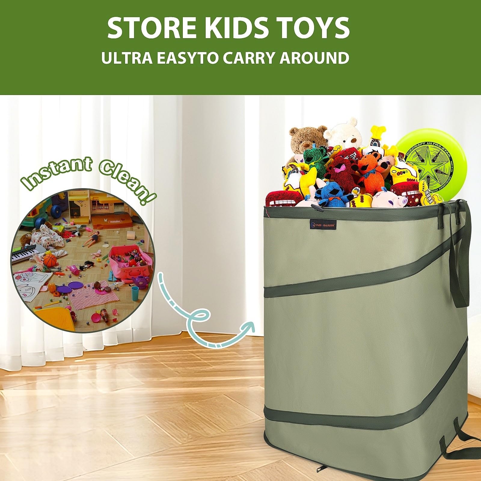 46 Gallon Square Collapsible Yard Waste Containers