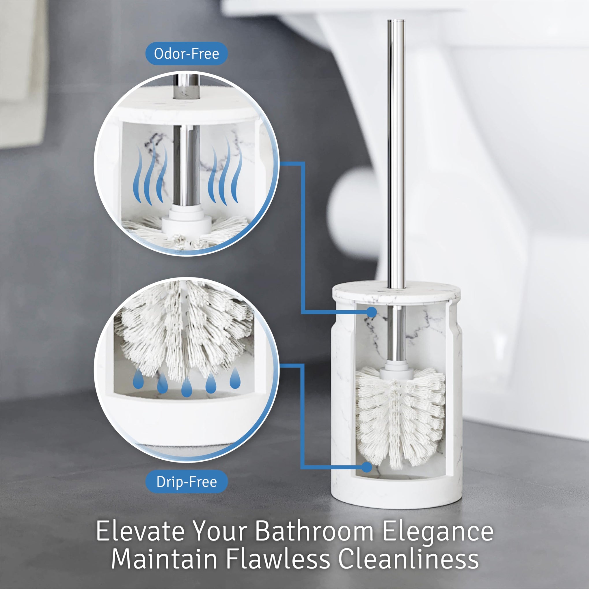 Toilet Brush and Holder Set