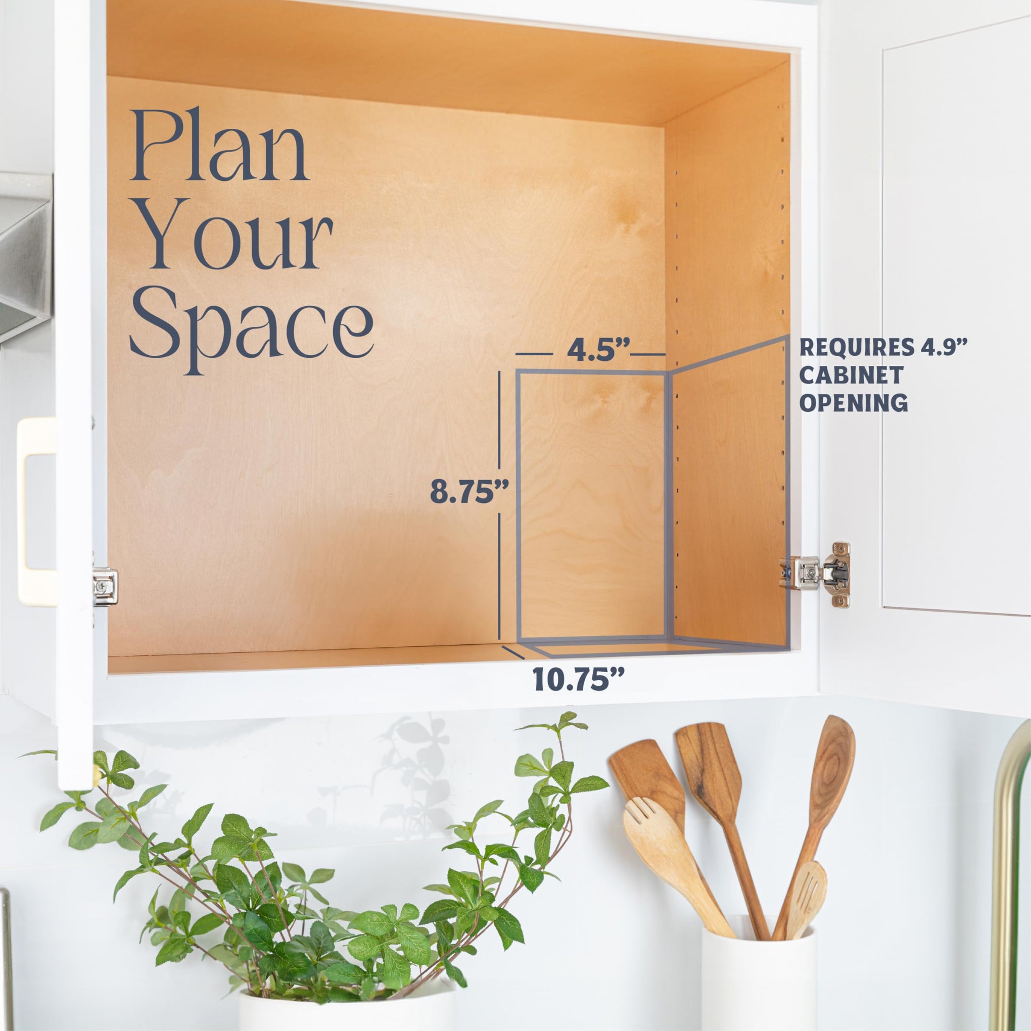 Pull Out Cabinet Organizer for Spices