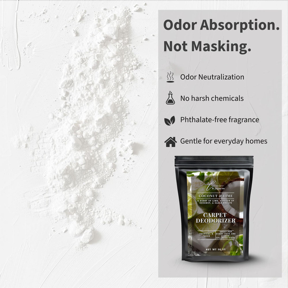 Coconut & Lime Carpet Deodorizer Powder (36 Ounce)