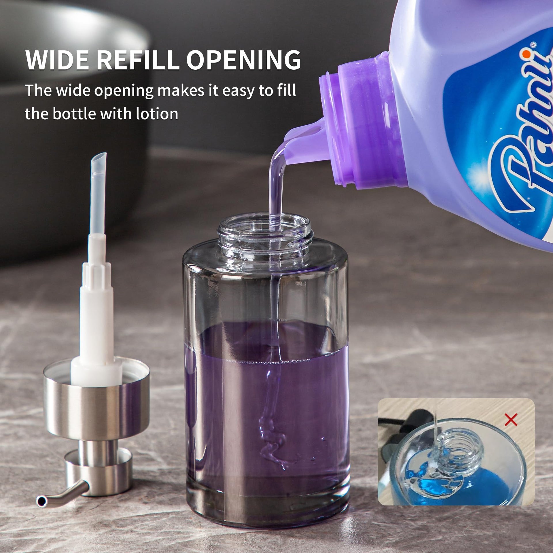 Silver Soap Dispenser