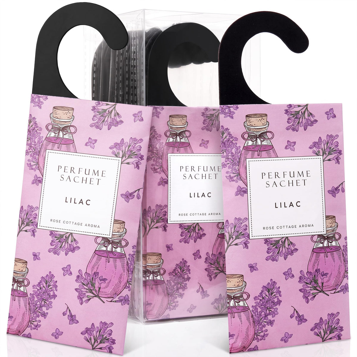 Large 12 Packs Lilac Hanging Scented Sachets Long (12 Count)