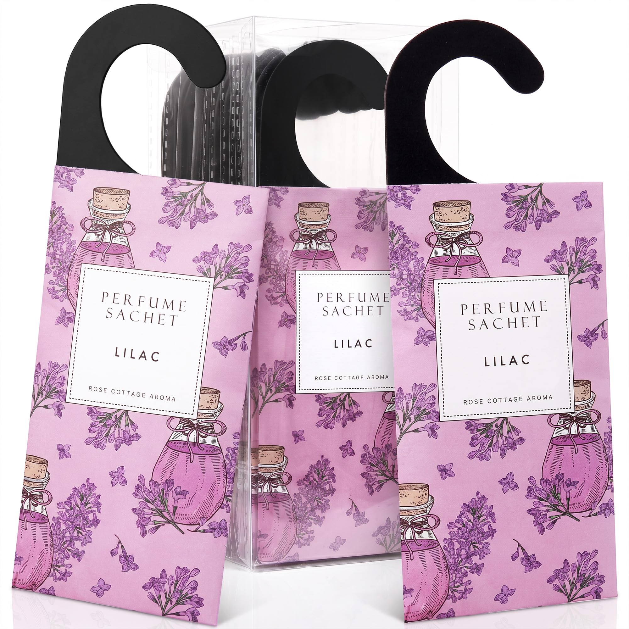 Large 12 Packs Lilac Hanging Scented Sachets Long (12 Count)