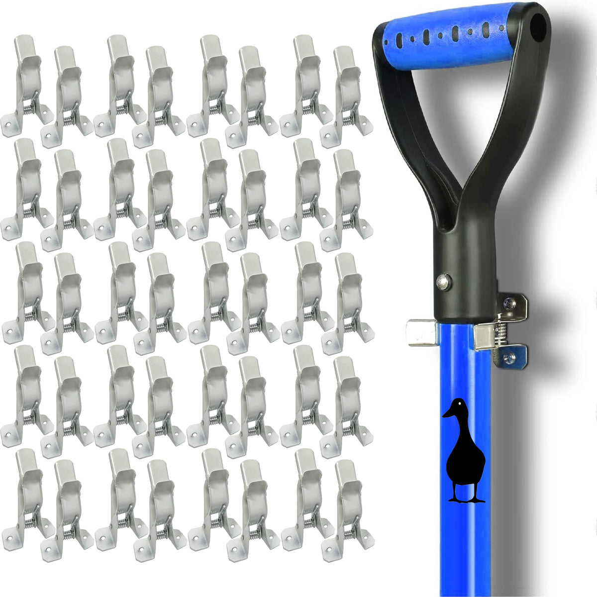White Spring Grip Clamps