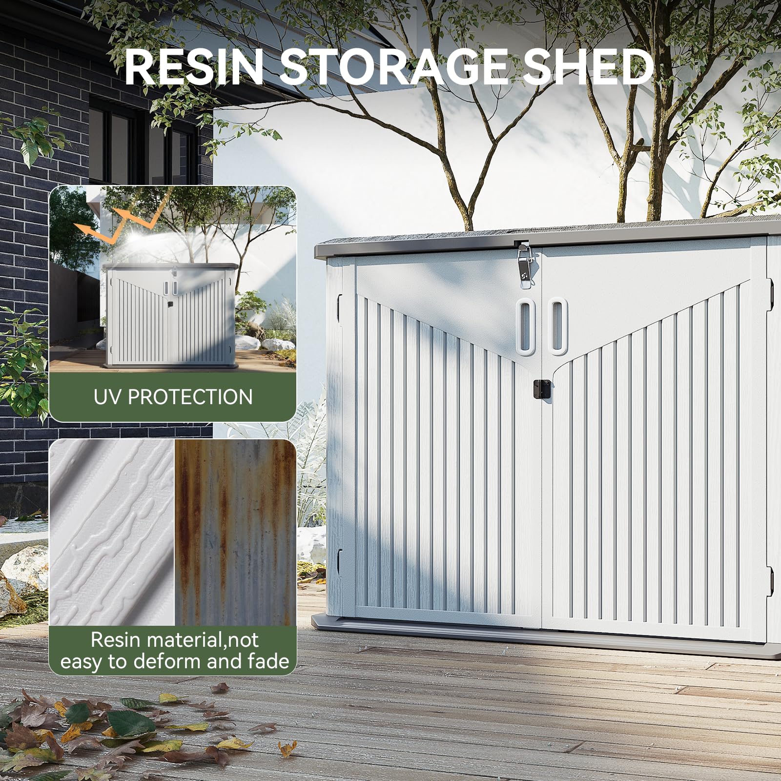 Horizontal Storage Sheds 34 Cu.ft