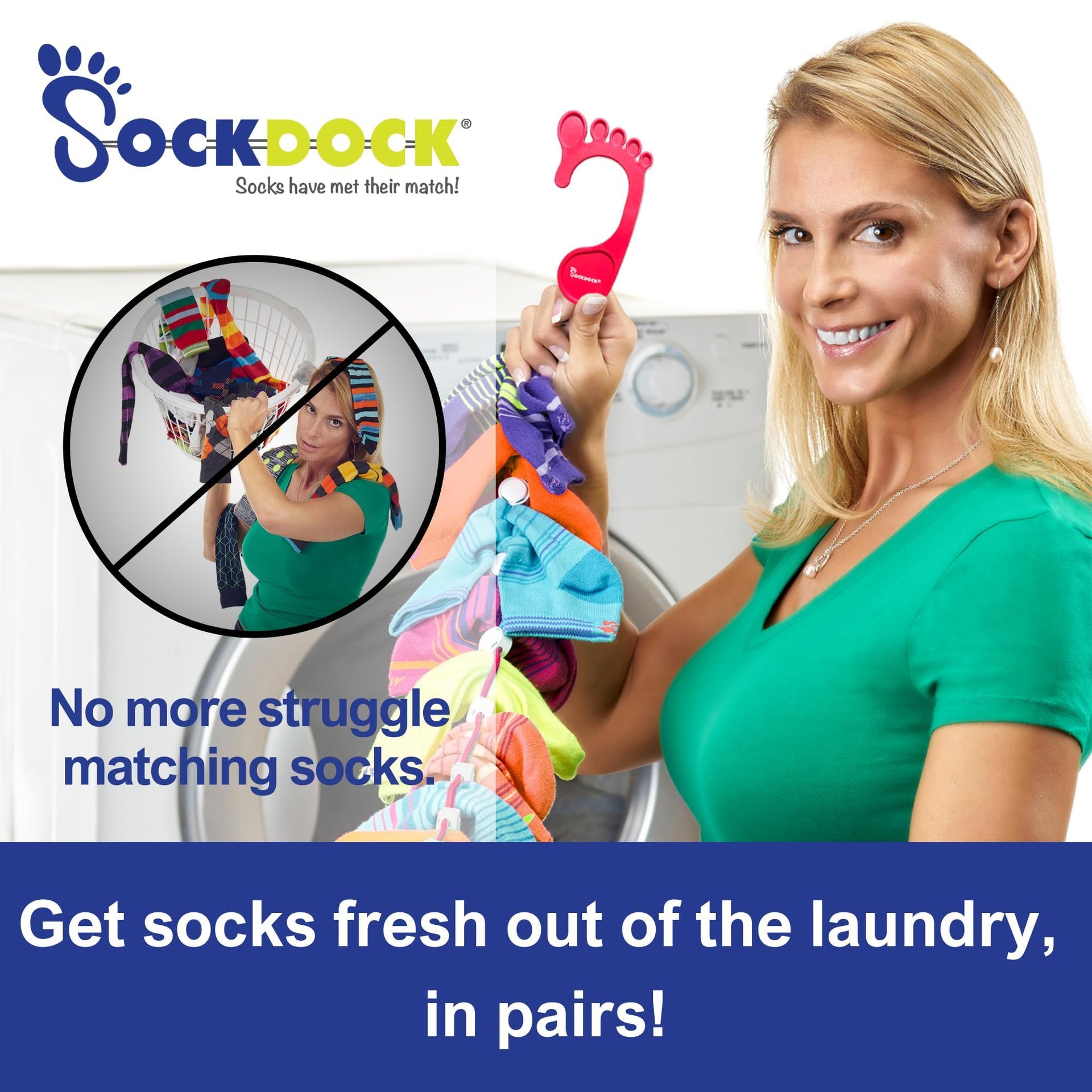 Sock Laundry Solution for Washing Drying & Storing Socks in Pairs