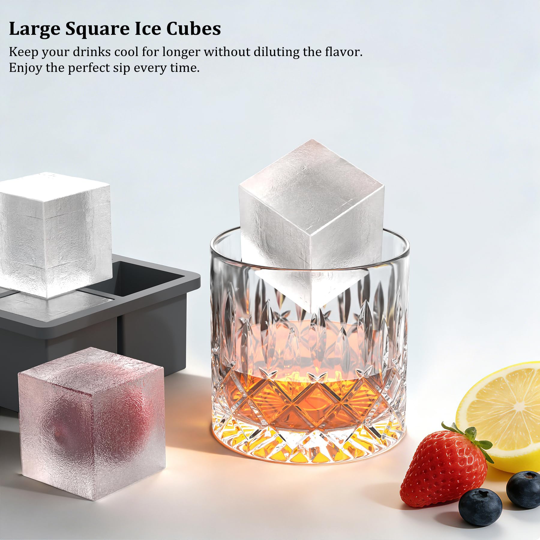 Silicone Ice Cube Trays with Metal Reinforced Frame