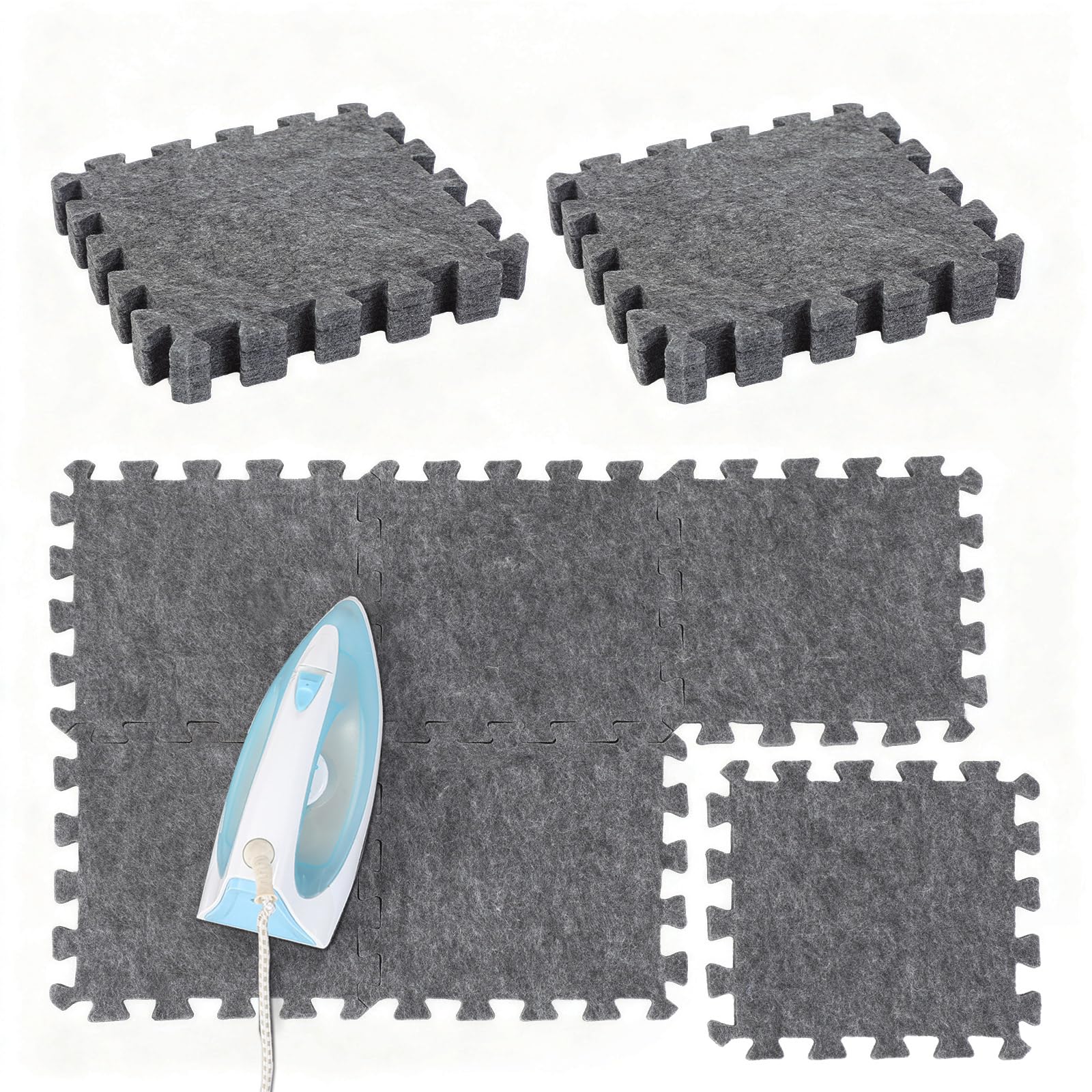 6 Pack Large Wool Pressing Mat Wool Ironing Mat Felted Blending Ironing Pad Sewing Machine Muffling Pad Iron Board for Quilters Quilting Supplies and Notions Accessories