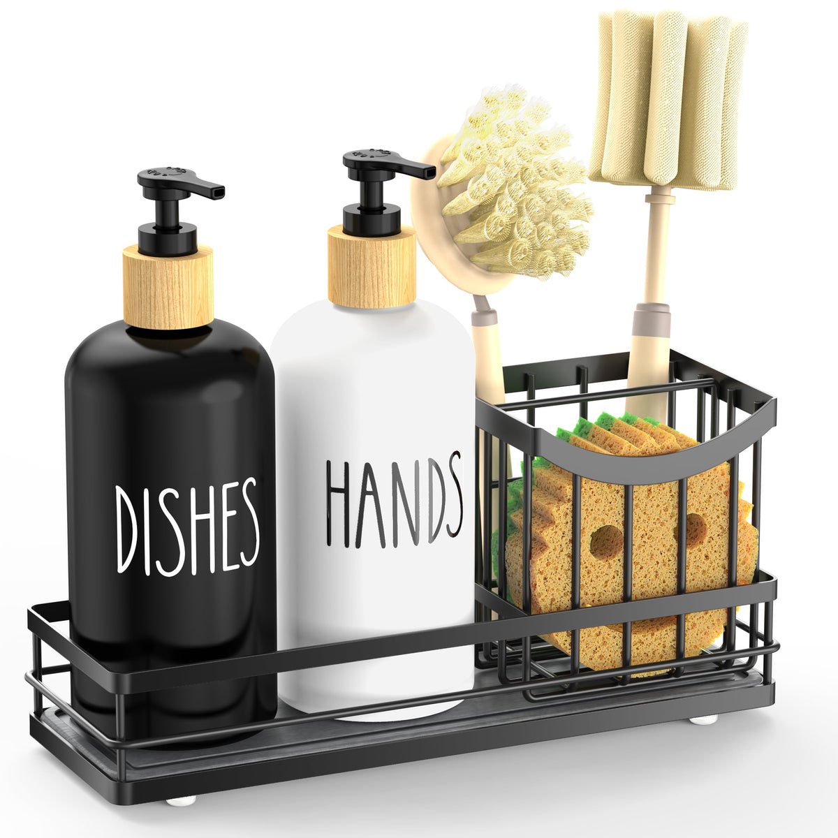 Kitchen Dish Soap Dispenser Set