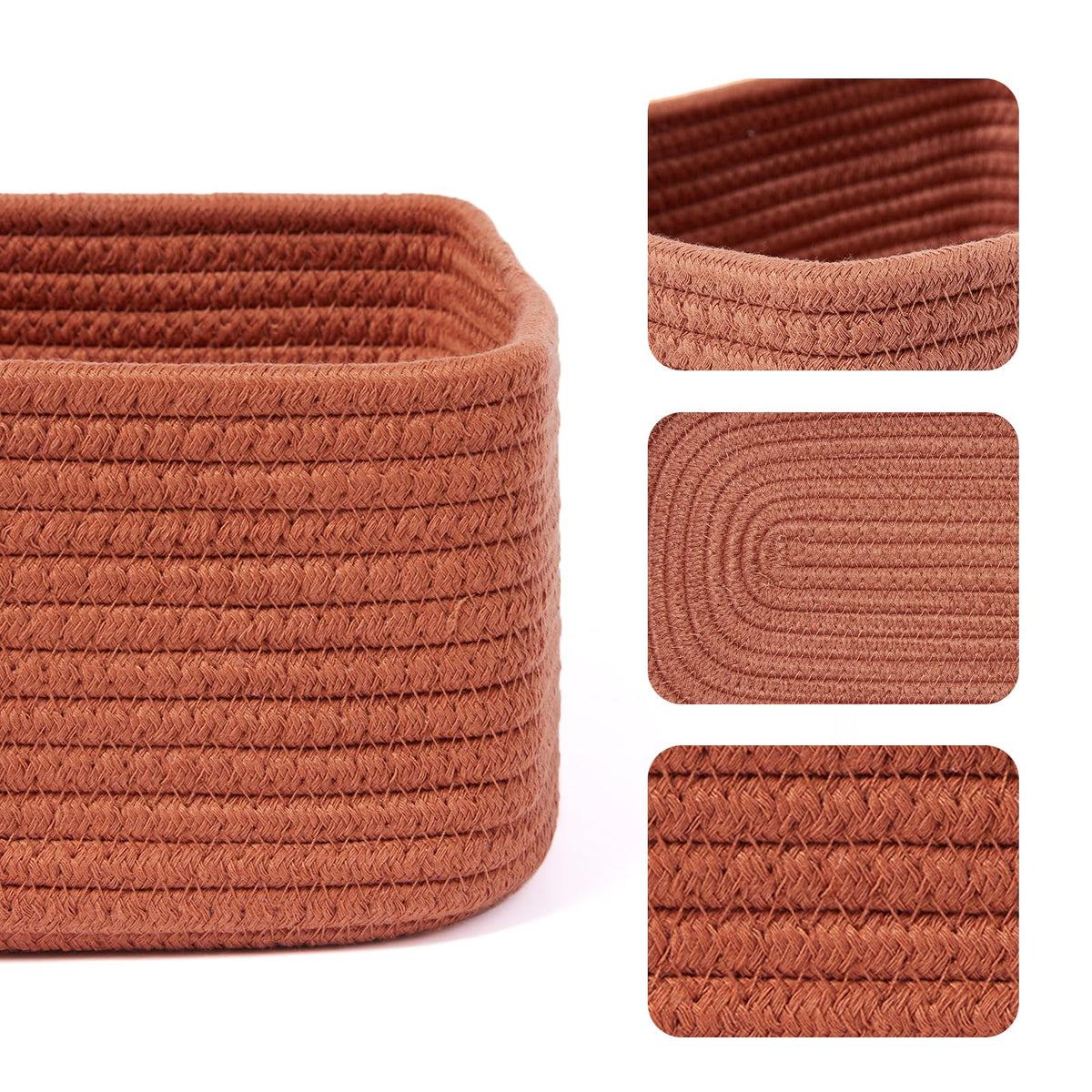 Small Storage Baskets for Organizing (4 Count)