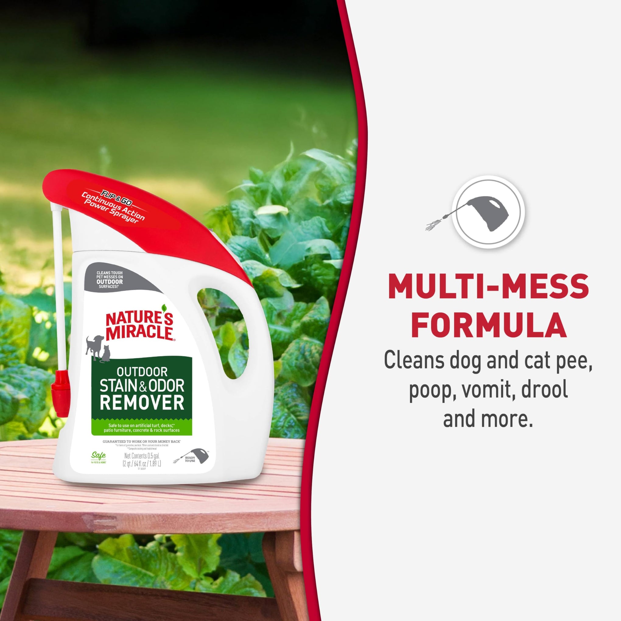 Outdoor Pet Stain & Odor Remover (64 Fl Oz)