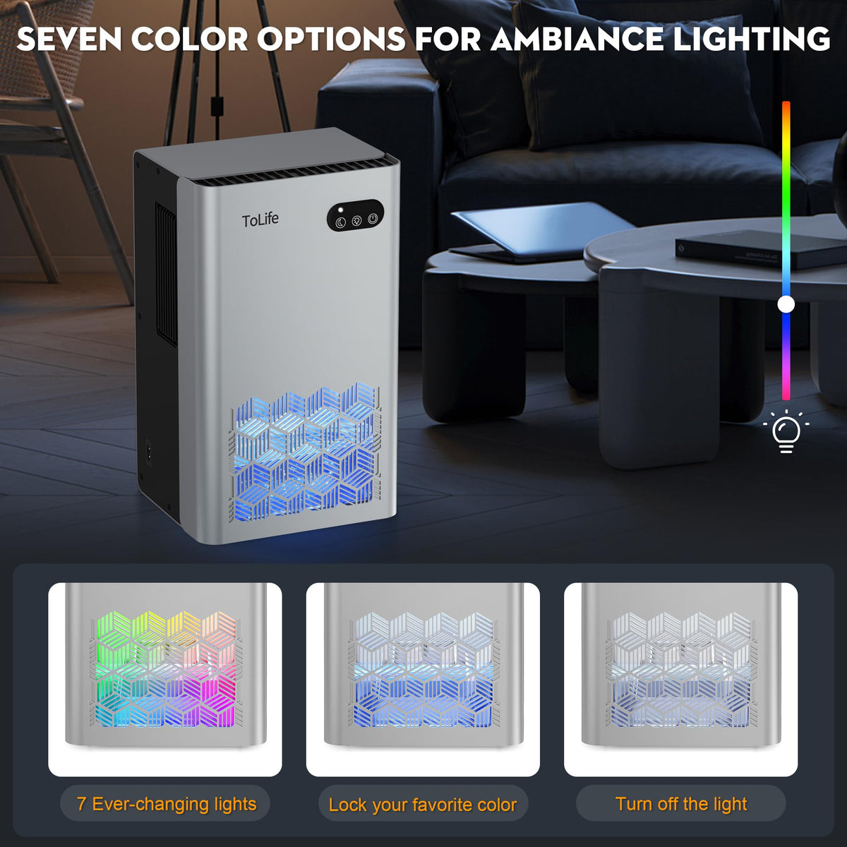 Dehumidifier 1000 Sq Ft 95 oz Tank with Sleep Mode