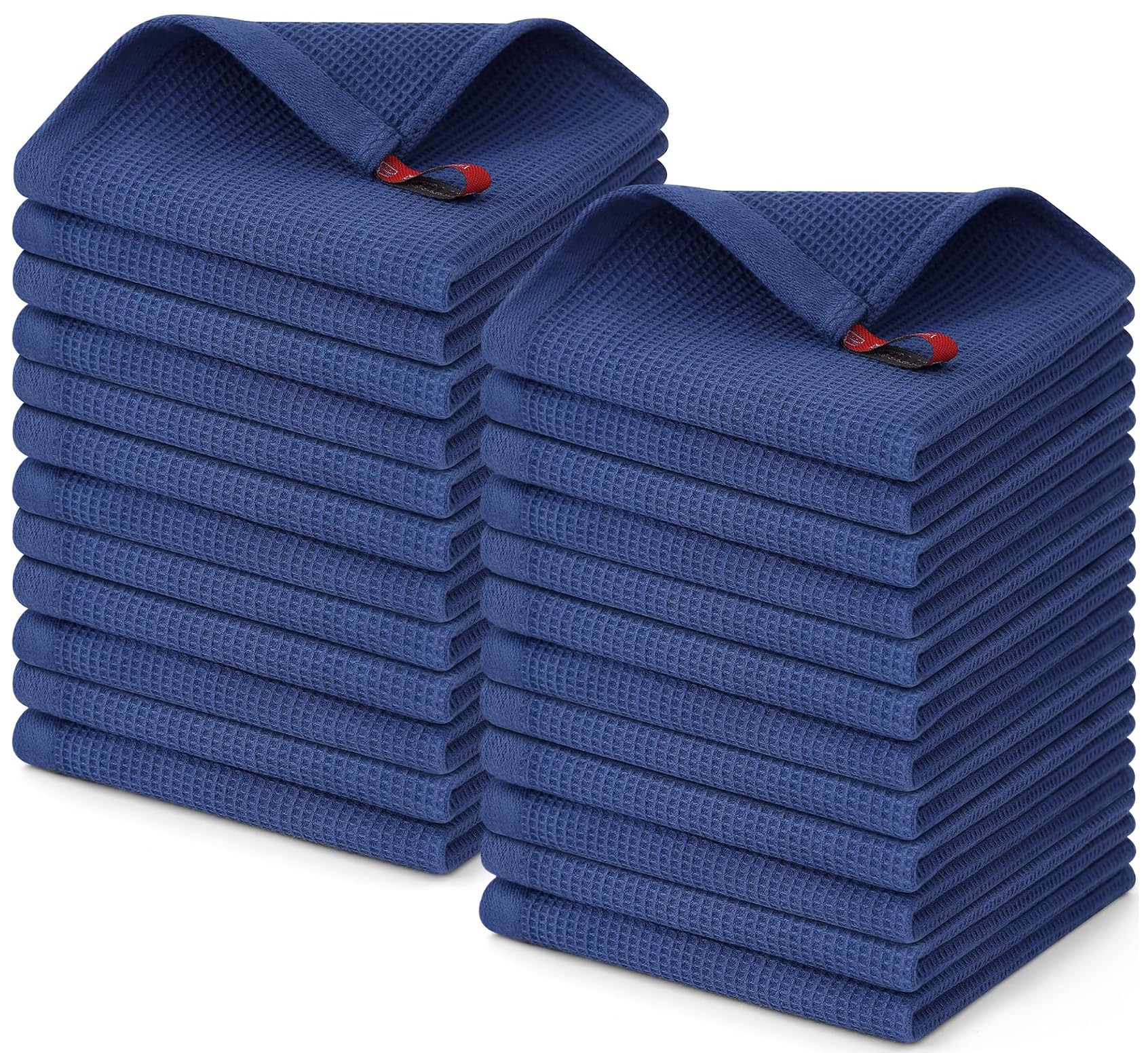 100% Cotton Waffle Weave Dish Cloths (24 Count)