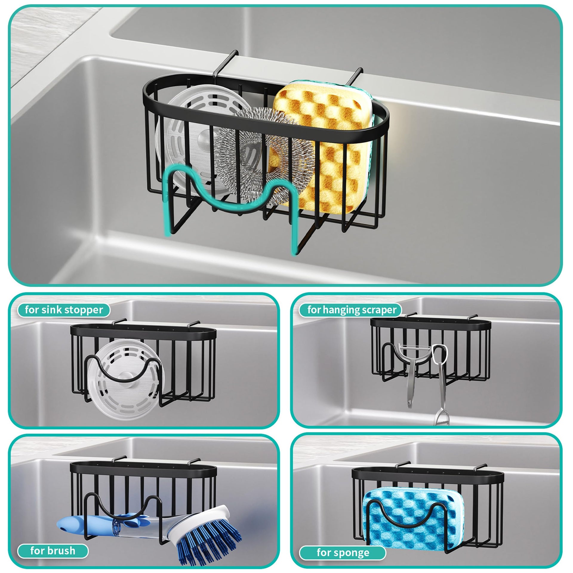 Sponge Holder for Kitchen Sink