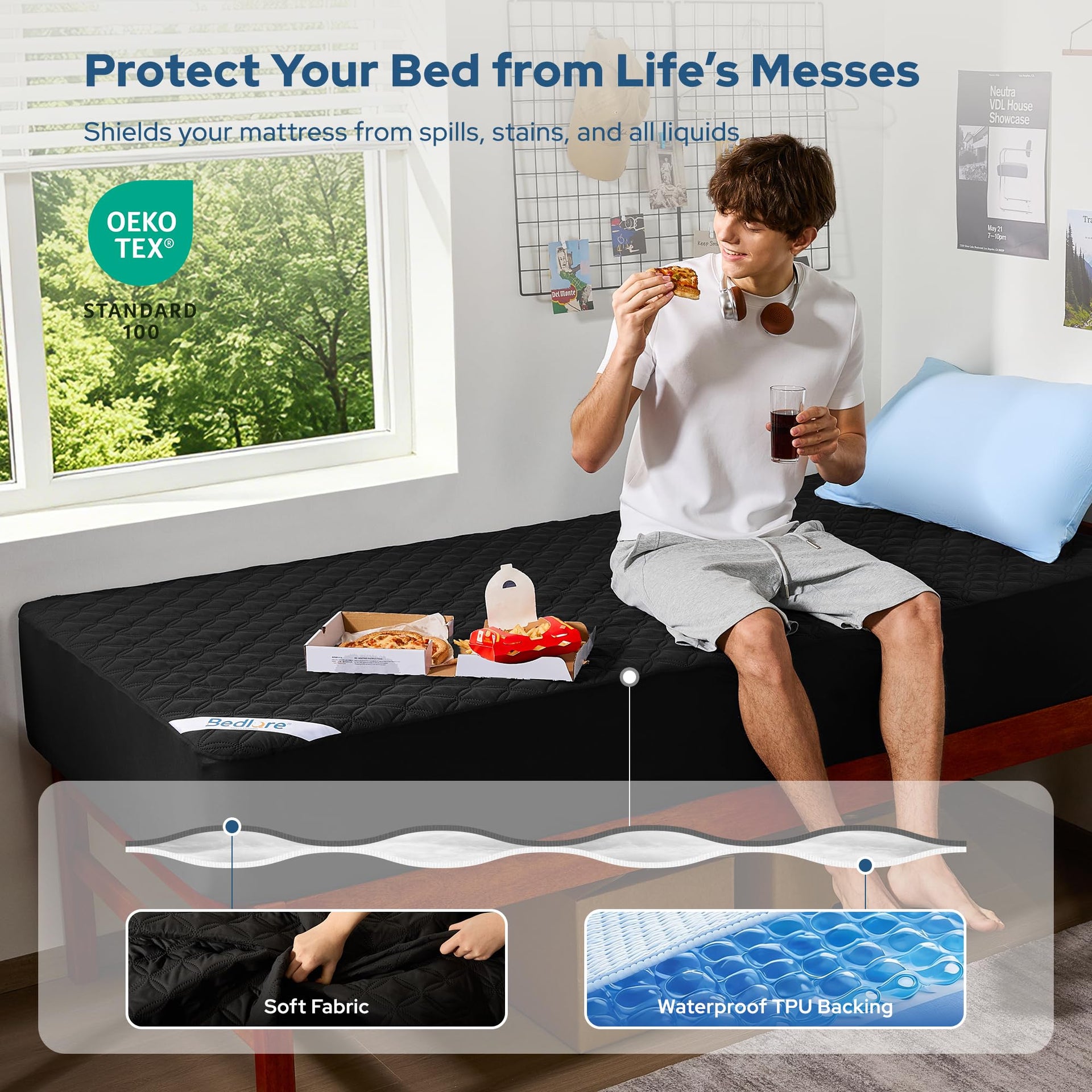 Waterproof Twin XL Mattress Protector