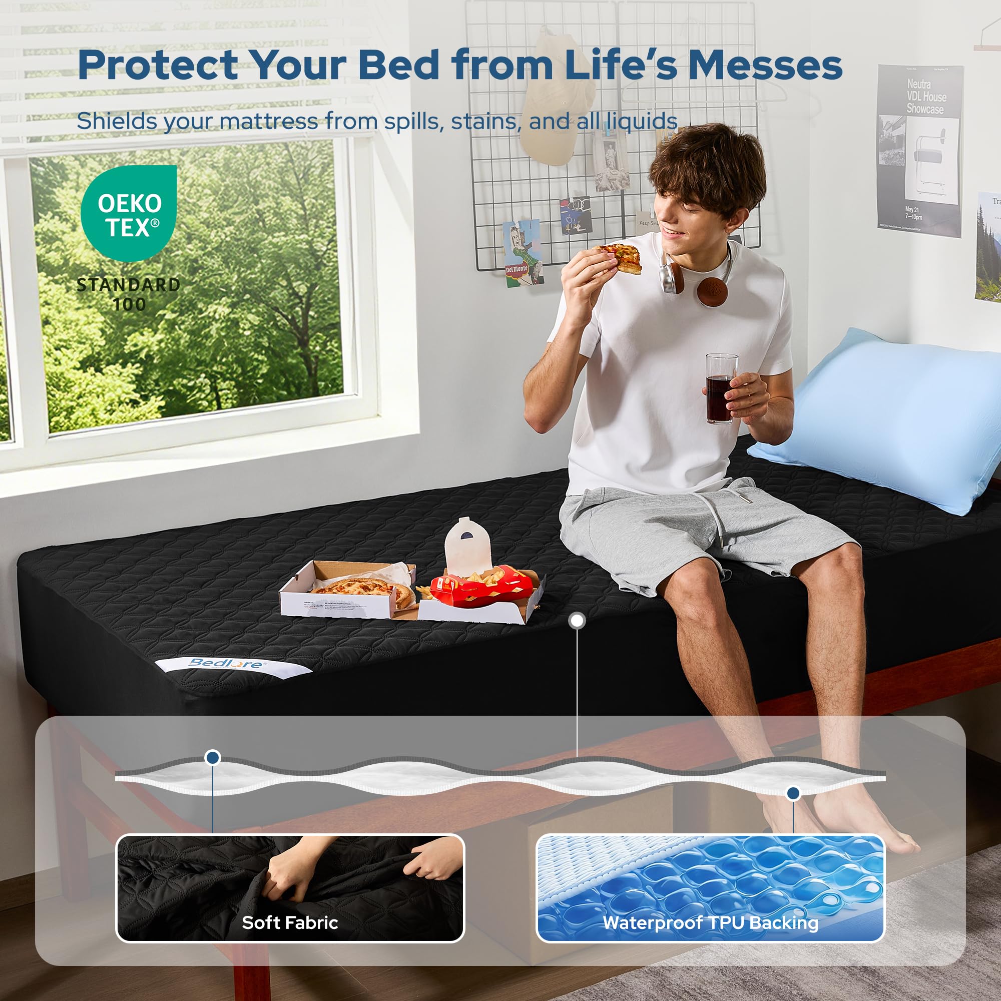 Waterproof Twin XL Mattress Protector