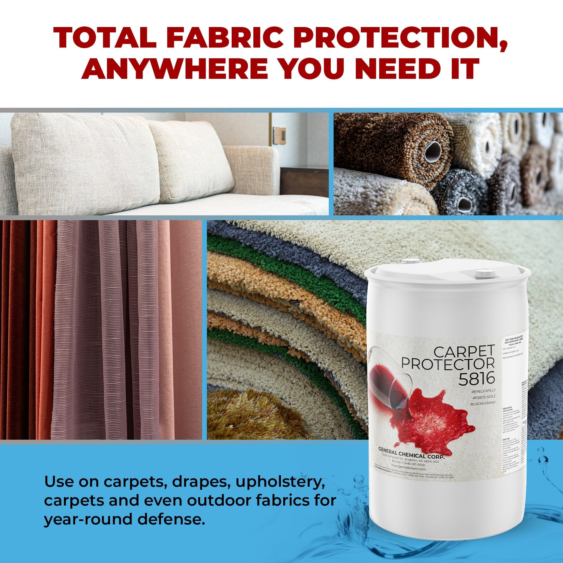 5816 Stain Shield Spray for Carpets and (7040 Fl Oz)