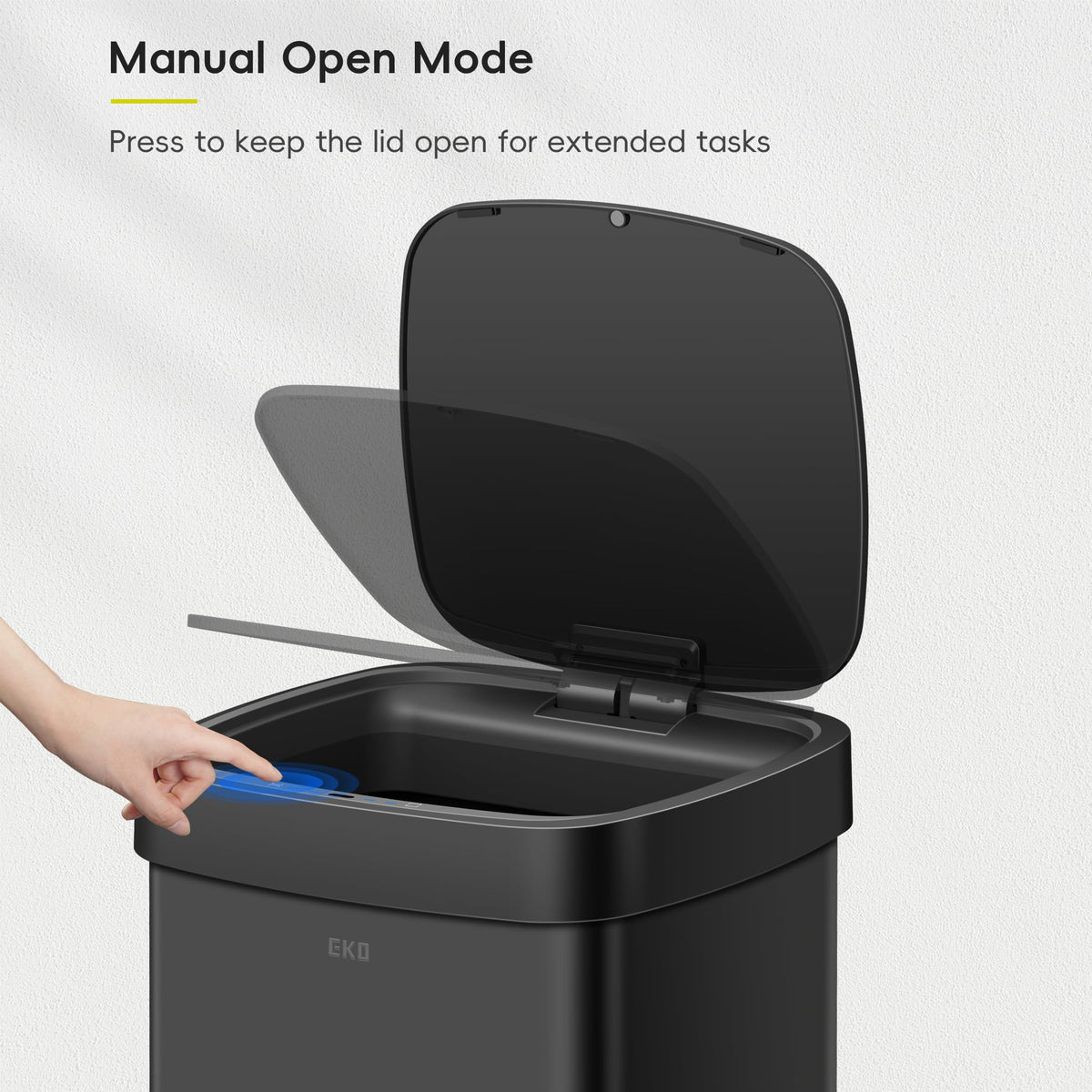 EcoSmart 80L 21.1 Gallon Motion Sensor Trash Can or Recycling Bin