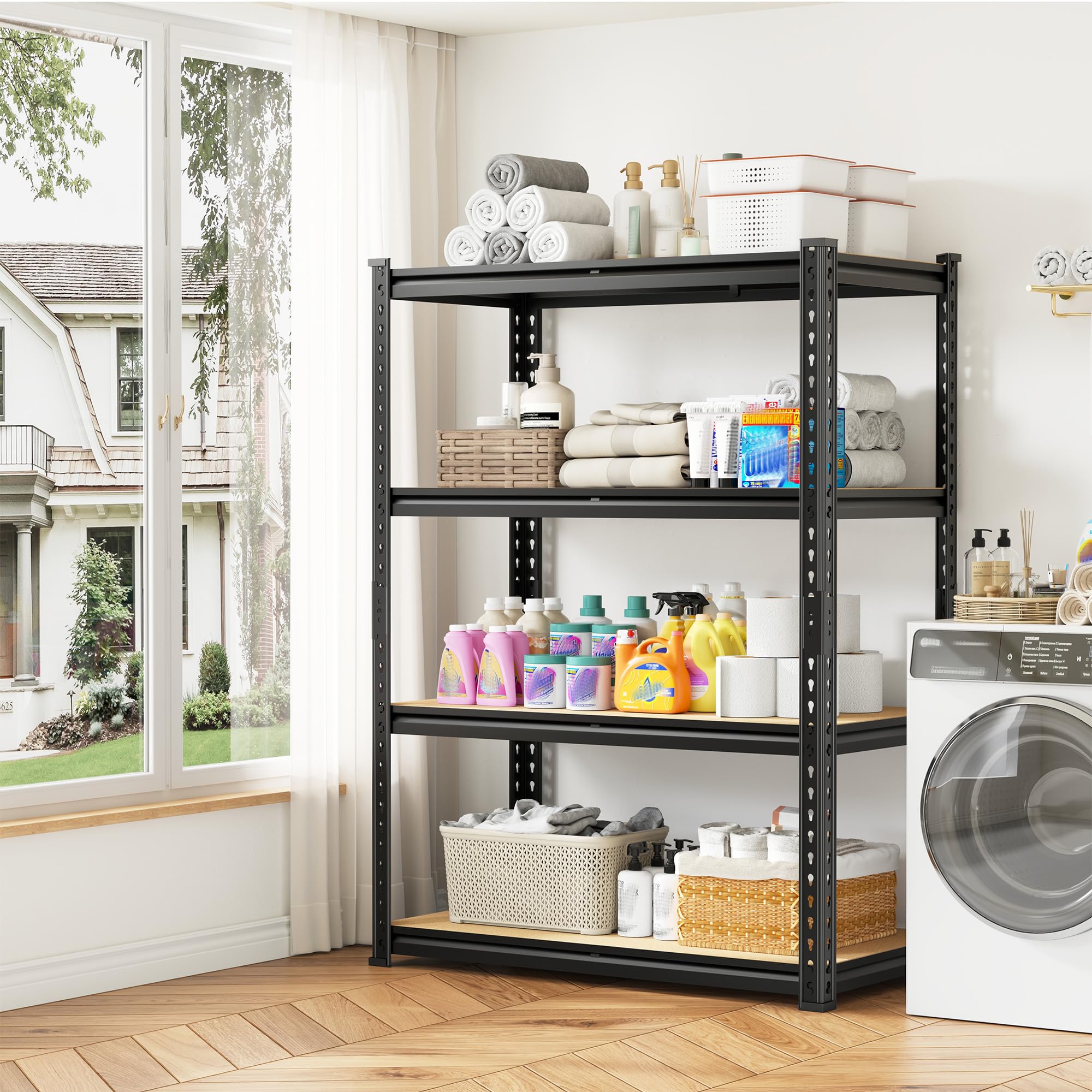 4 Tier Storage Shelves Dual