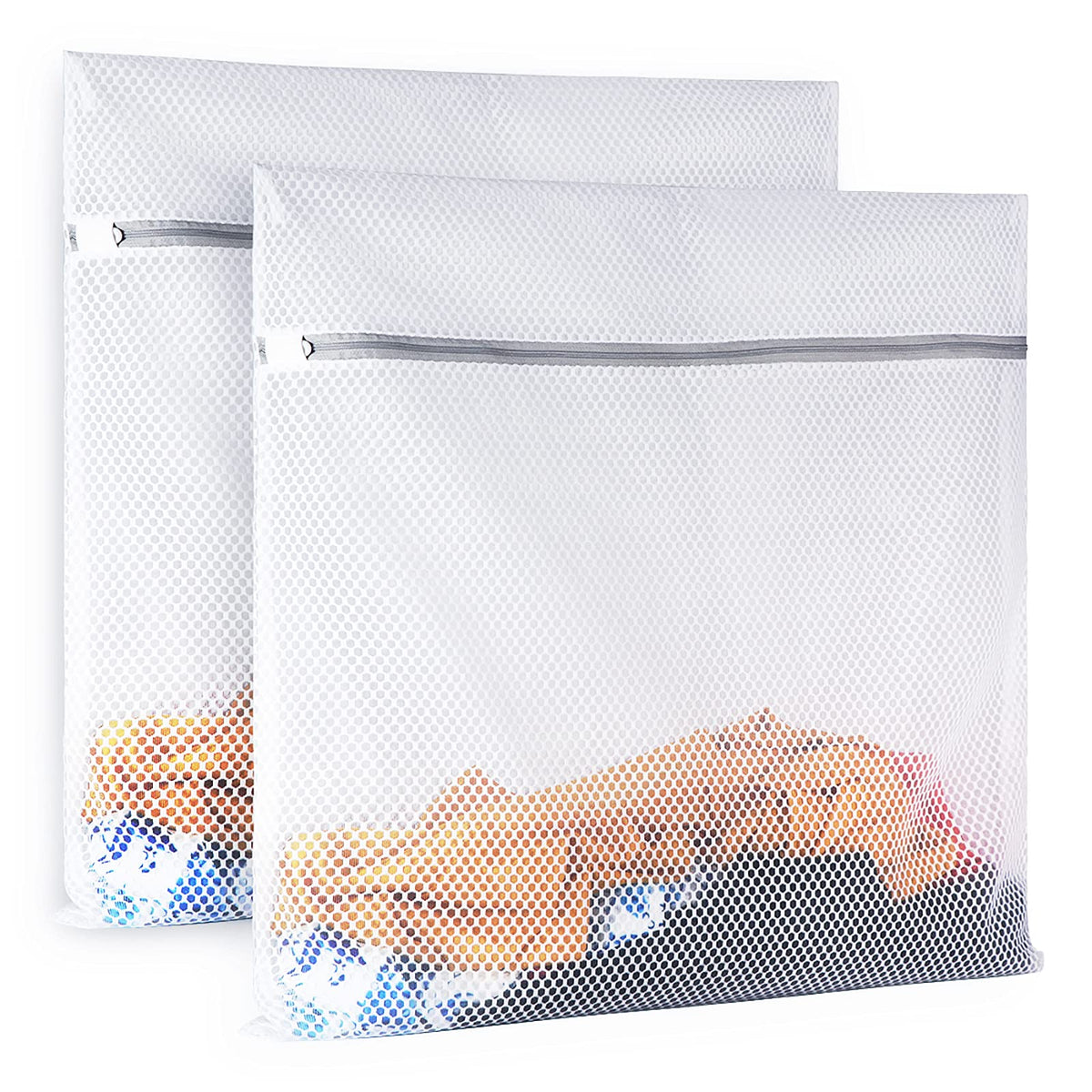 2 XX Large Honeycomb Mesh Laundry Bag Delicates Durable for Washing Machine (2 Count)