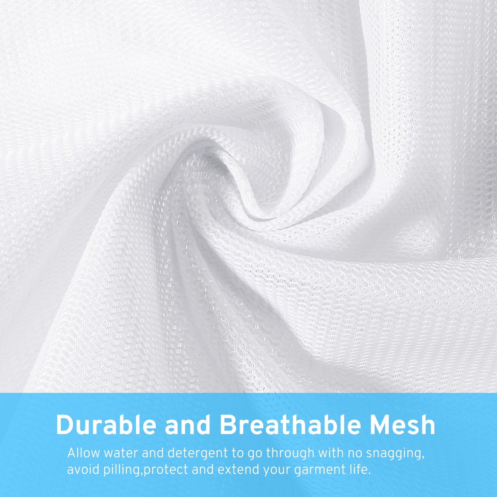 Ultimate 7 Pack 6 Size Mesh Laundry Bags Set for Delicates with AUTO