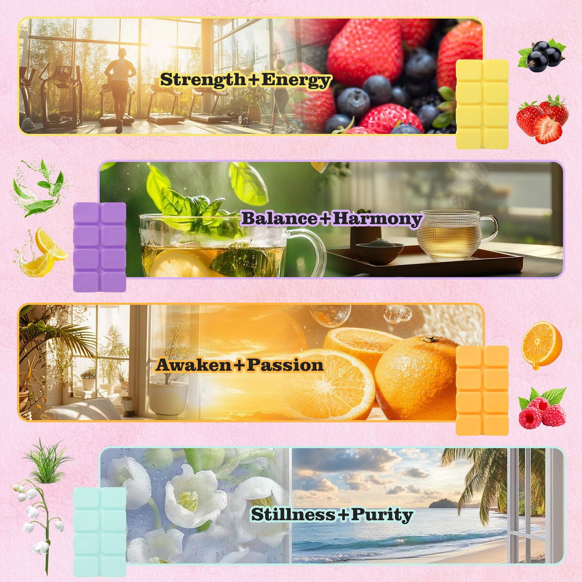 Wax Melts Wax Cubes Strong Scent for Healing