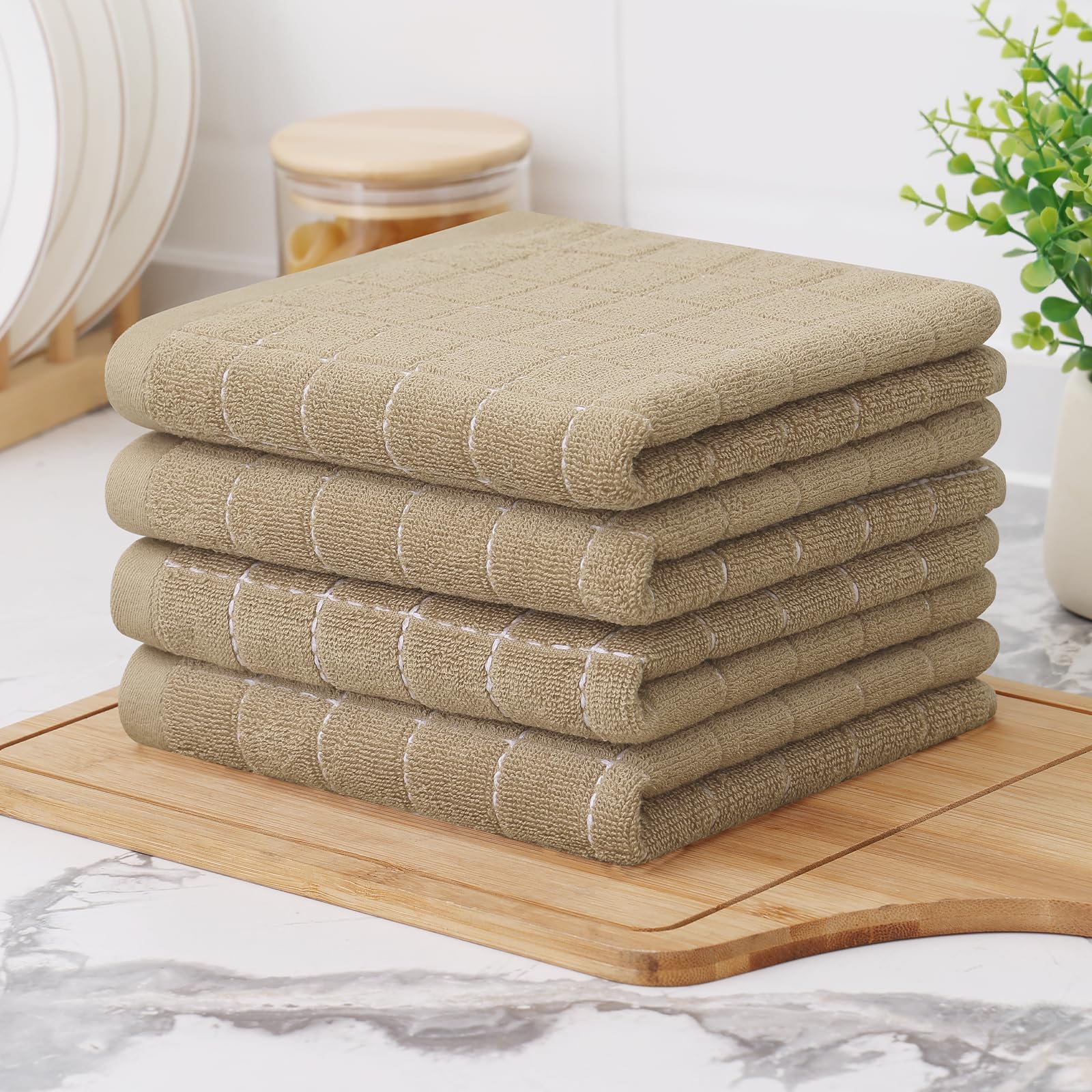 100% Cotton Terry Kitchen Towels (6 Count)