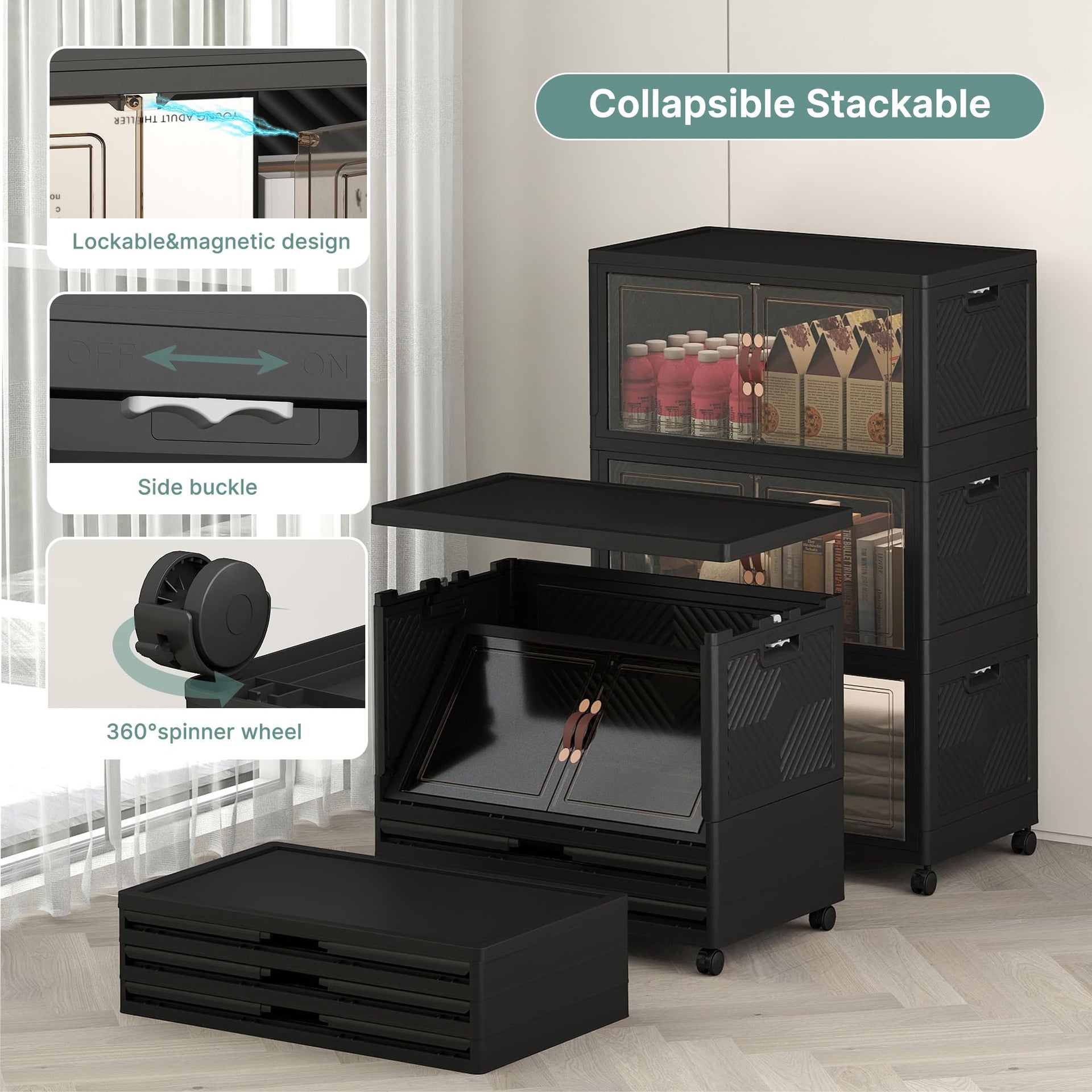 336QT Lockable Storage Bins with Lids