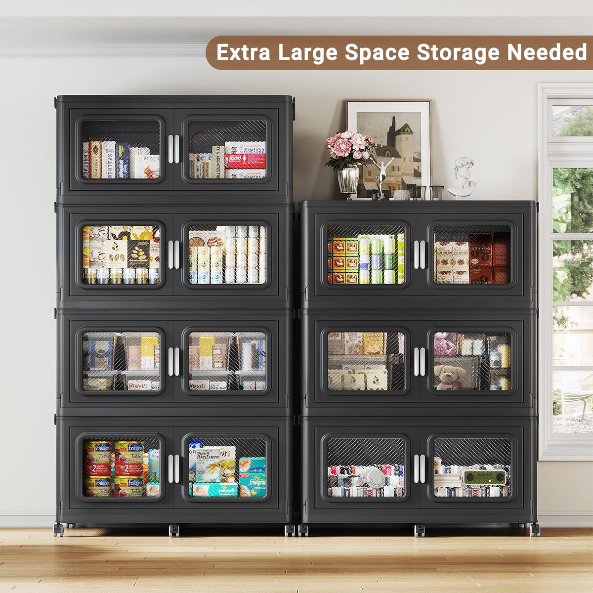 300 Qt Extra Large Stackable Storage Bin with Lid
