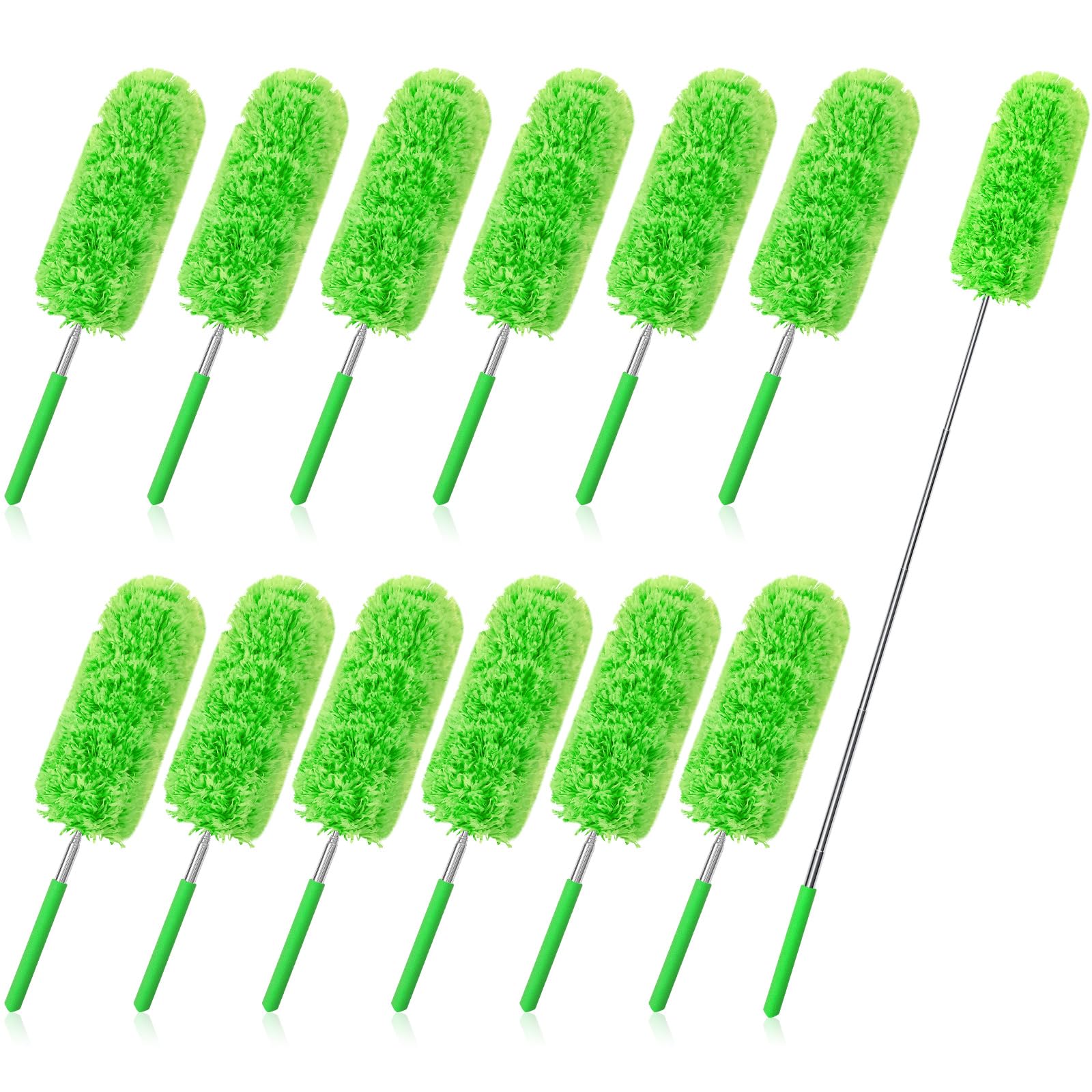 12 Pcs Microfiber Feather Duster for Cleaning (12 Count)