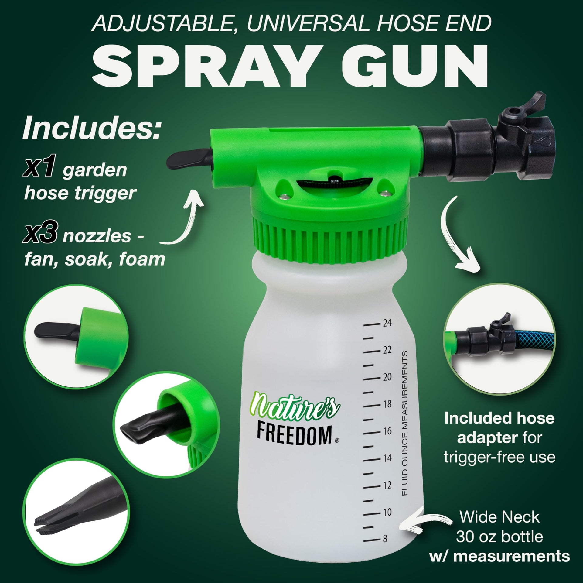45% Concentrated Vinegar with Hose End Sprayer (128 Fl Oz)