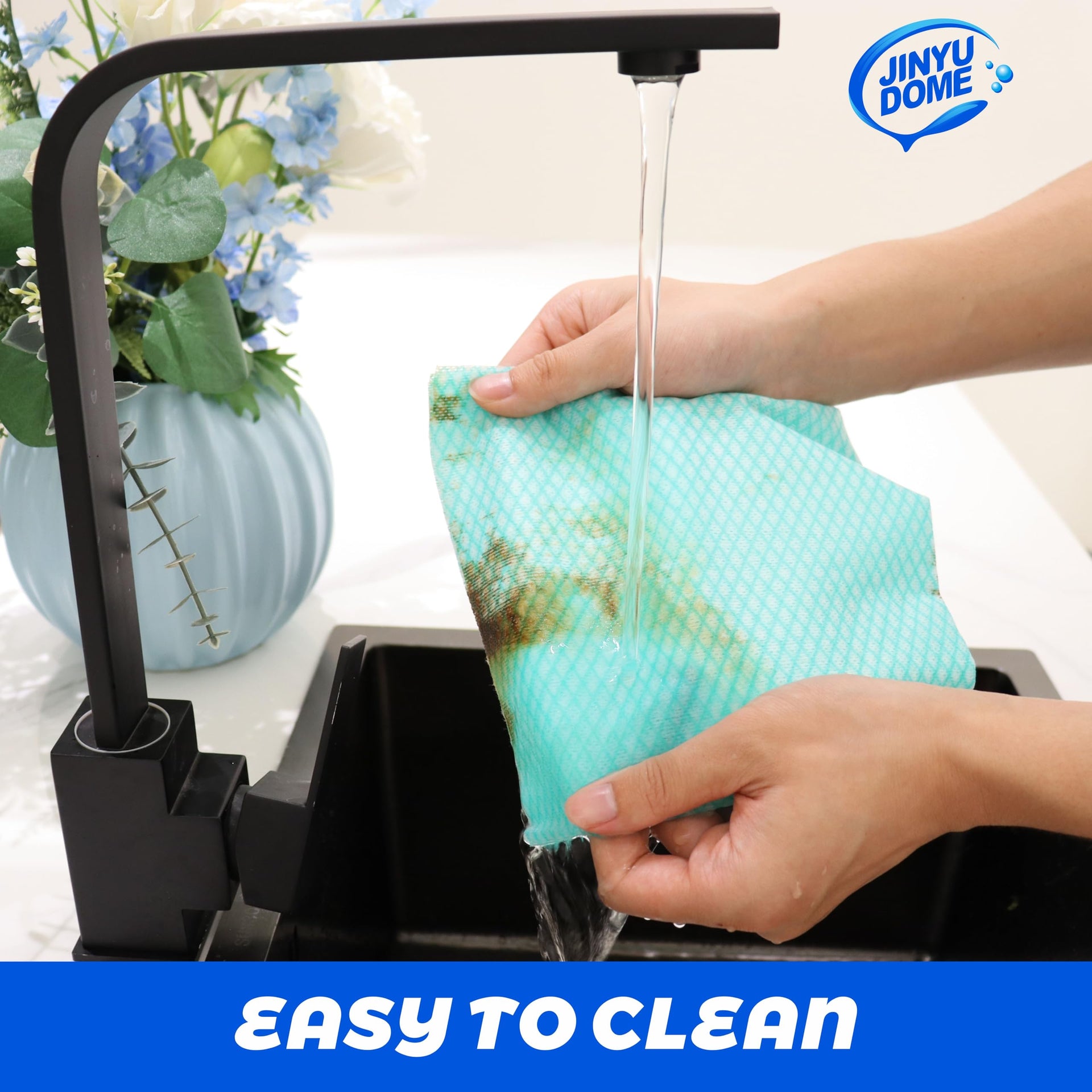 Reusable Kitchen Cleaning Cloths Dish Towels Dish Cloth Handi Wipe Reusable Cloths for Kitchen (100 Count)