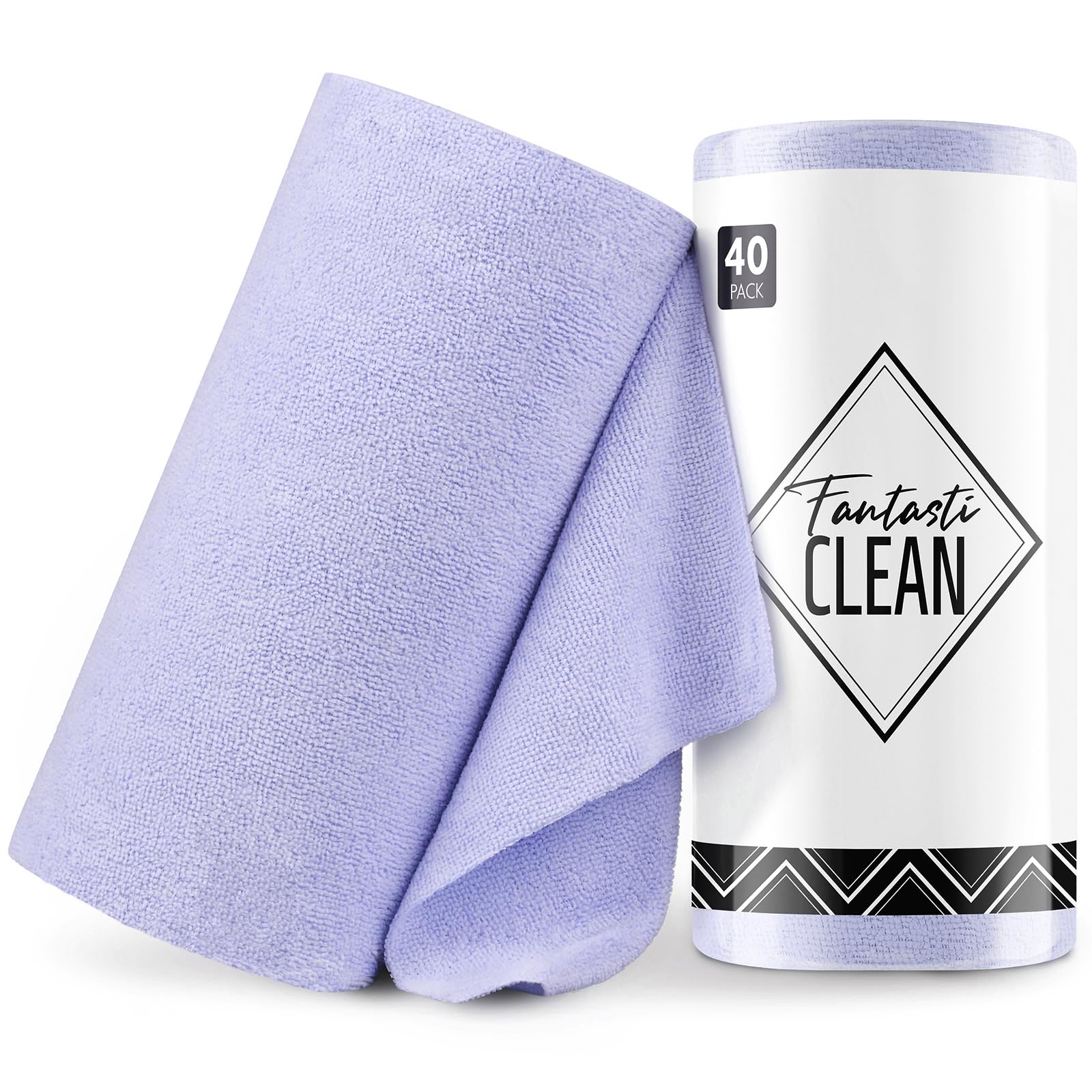 Microfiber Cleaning Cloth Roll (40 Count)